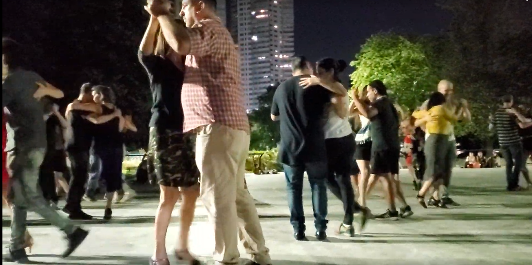 View of an Outdoor Milonga