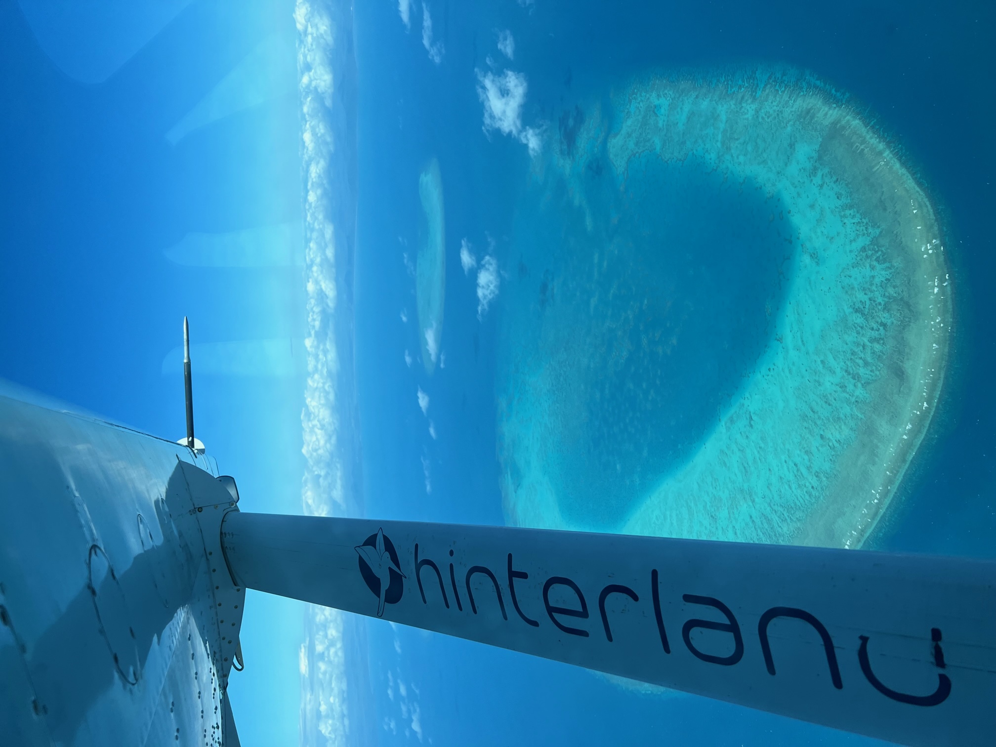 Flying to Lizard Island