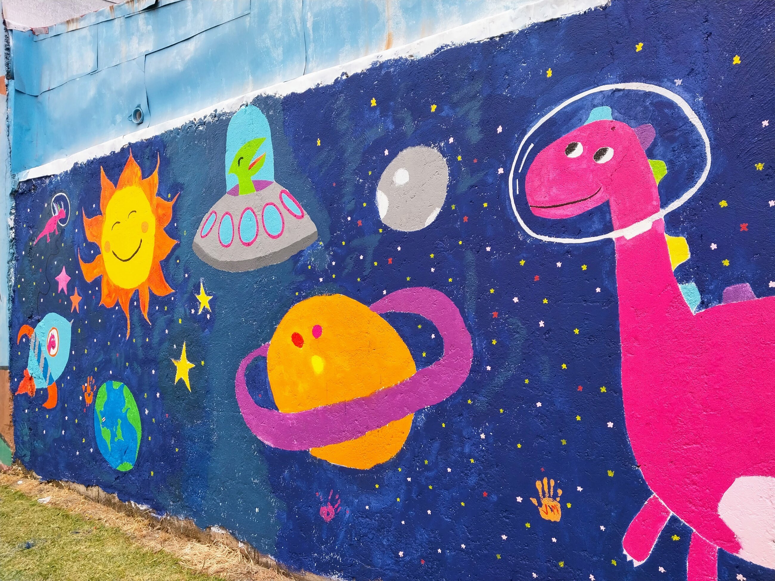 A wall mural at an Orphanage - a group project