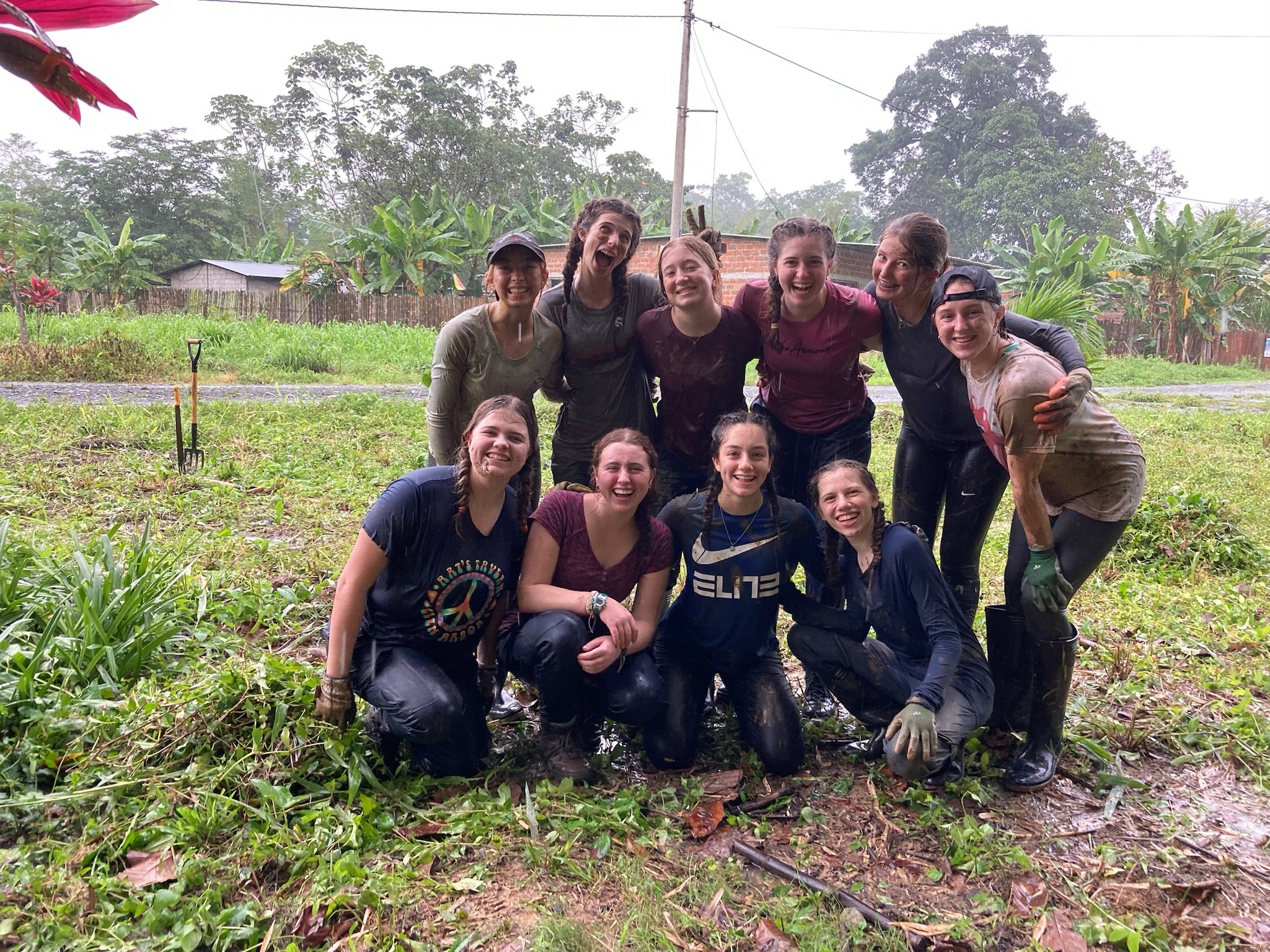All smiles after working in the rain!!