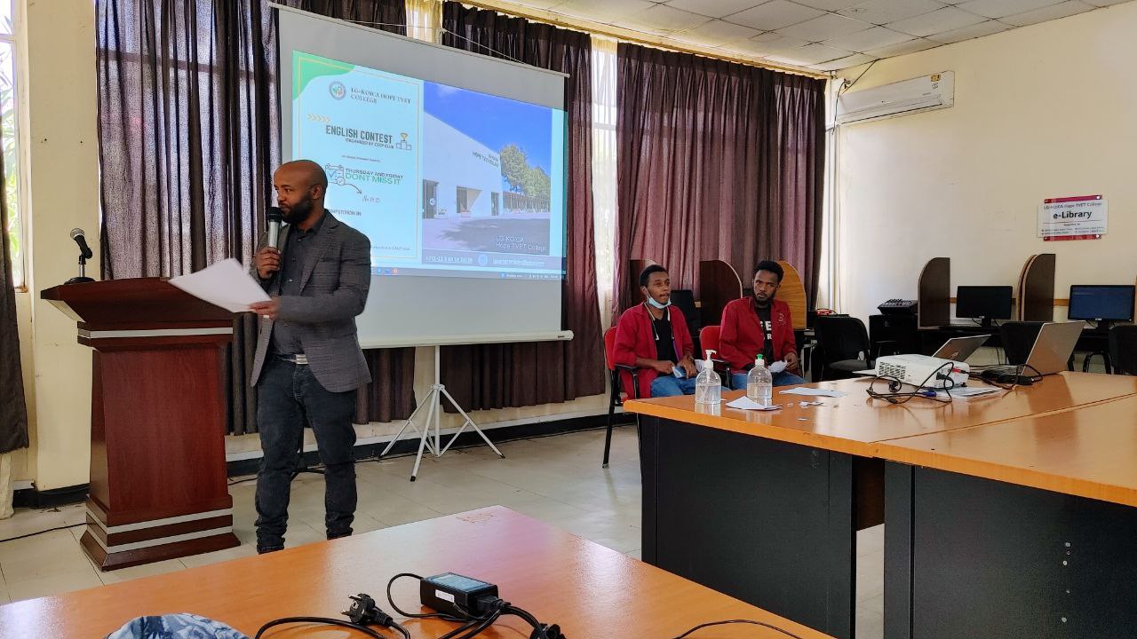 Giving a speech on a school day
