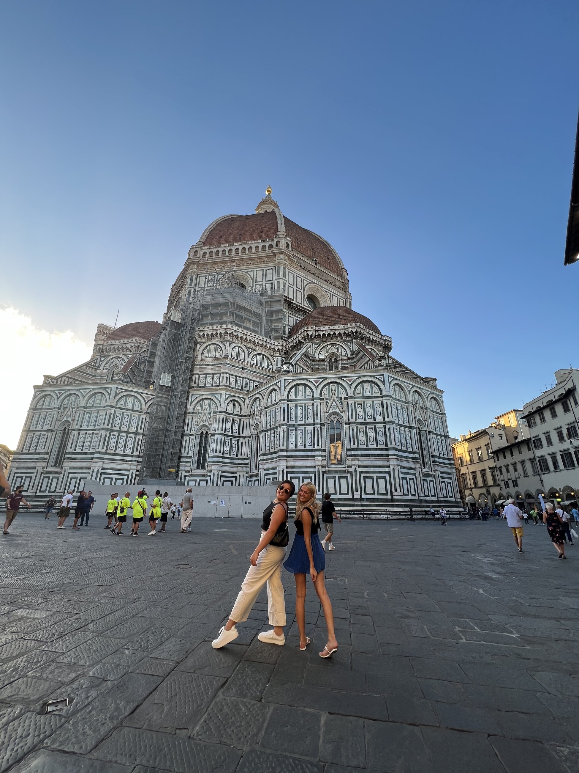 My roomate and I in front of the Duomo on our first day