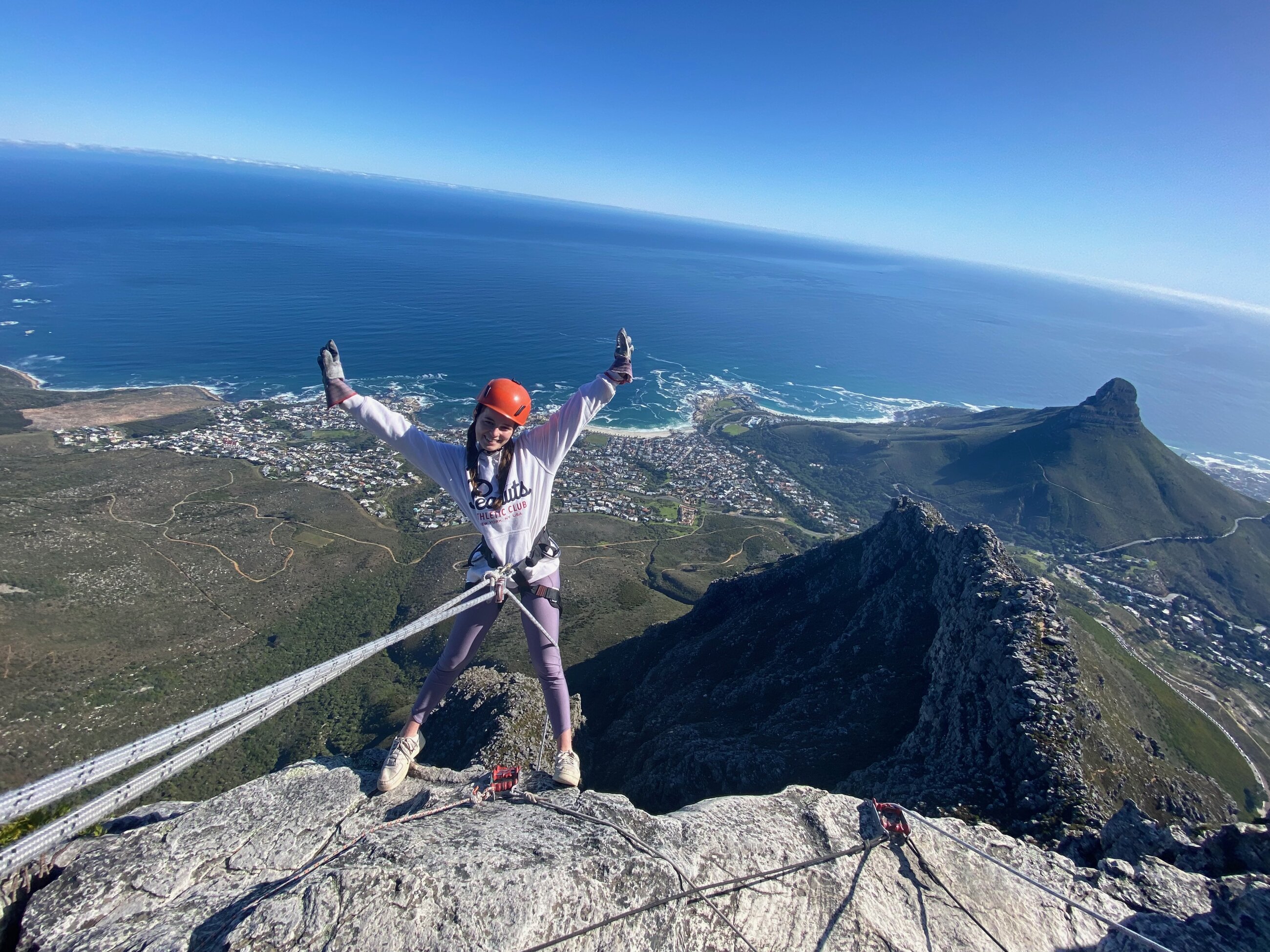 Rappelling Table Mountain
