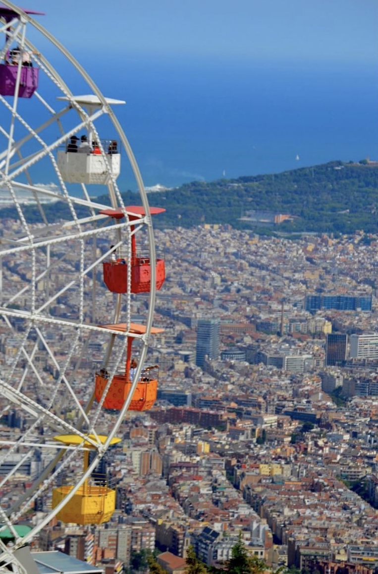 Ferris wheel view from Tibidabo