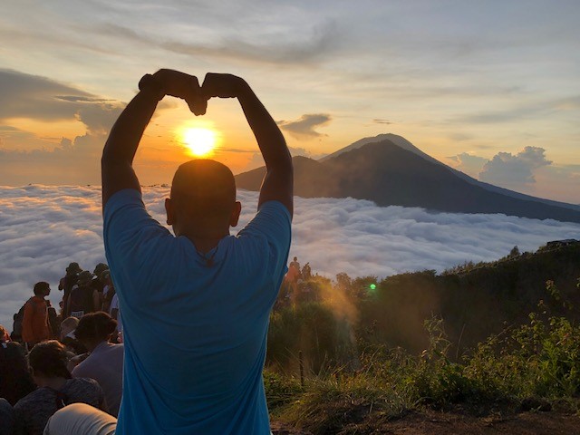 A Beautiful Sunrise at the top of Mount BAtur