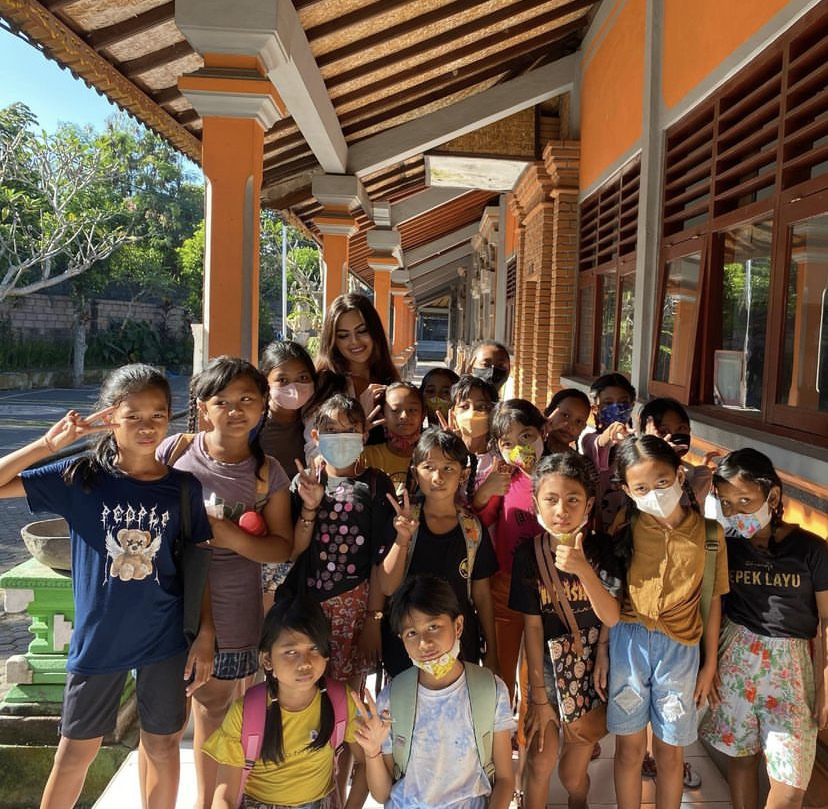 Me with my class in Ubud