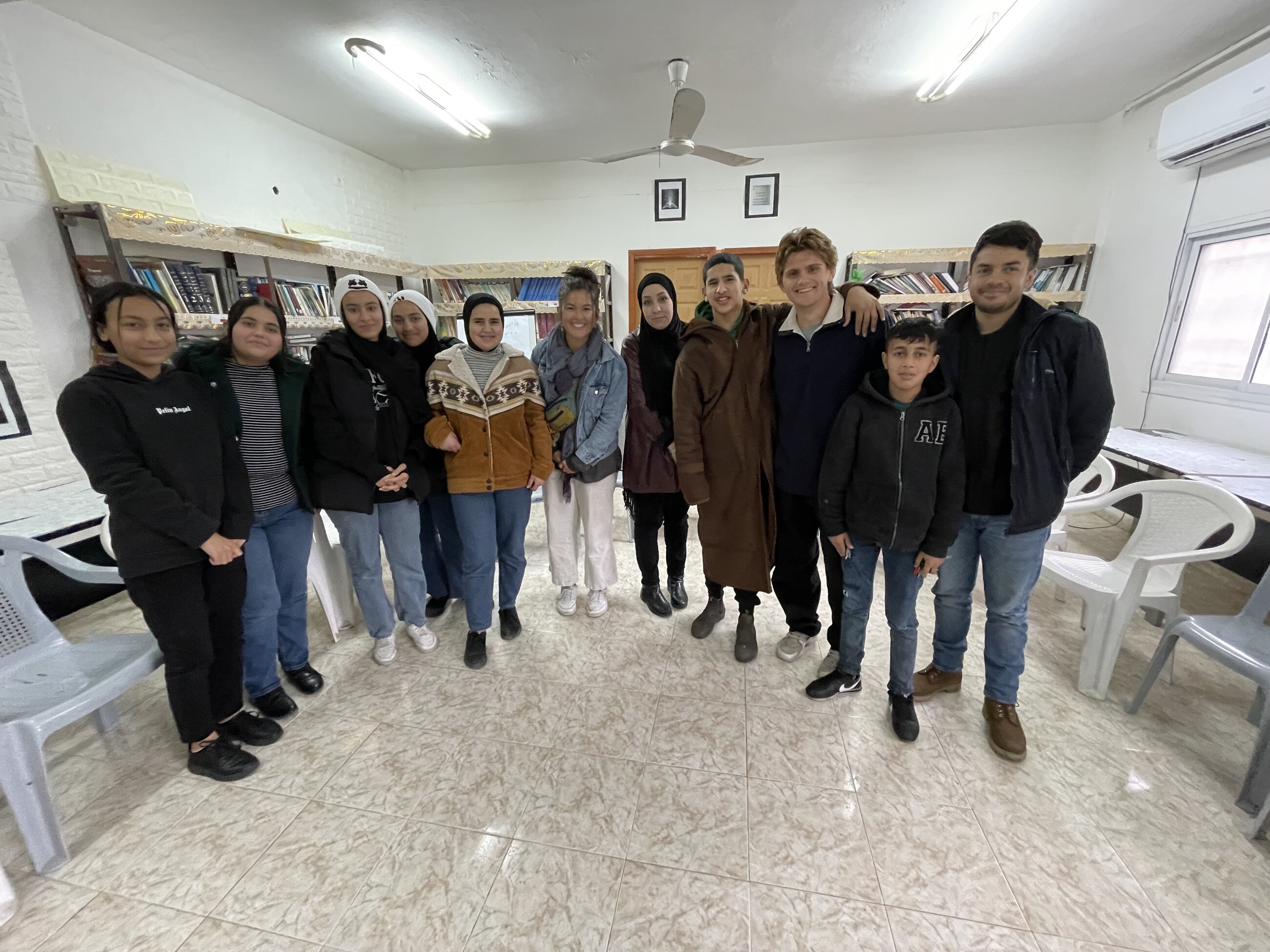 The group of students I met in the refugee camp. We talked about life experiences and what they want changed within the camp and beyond.