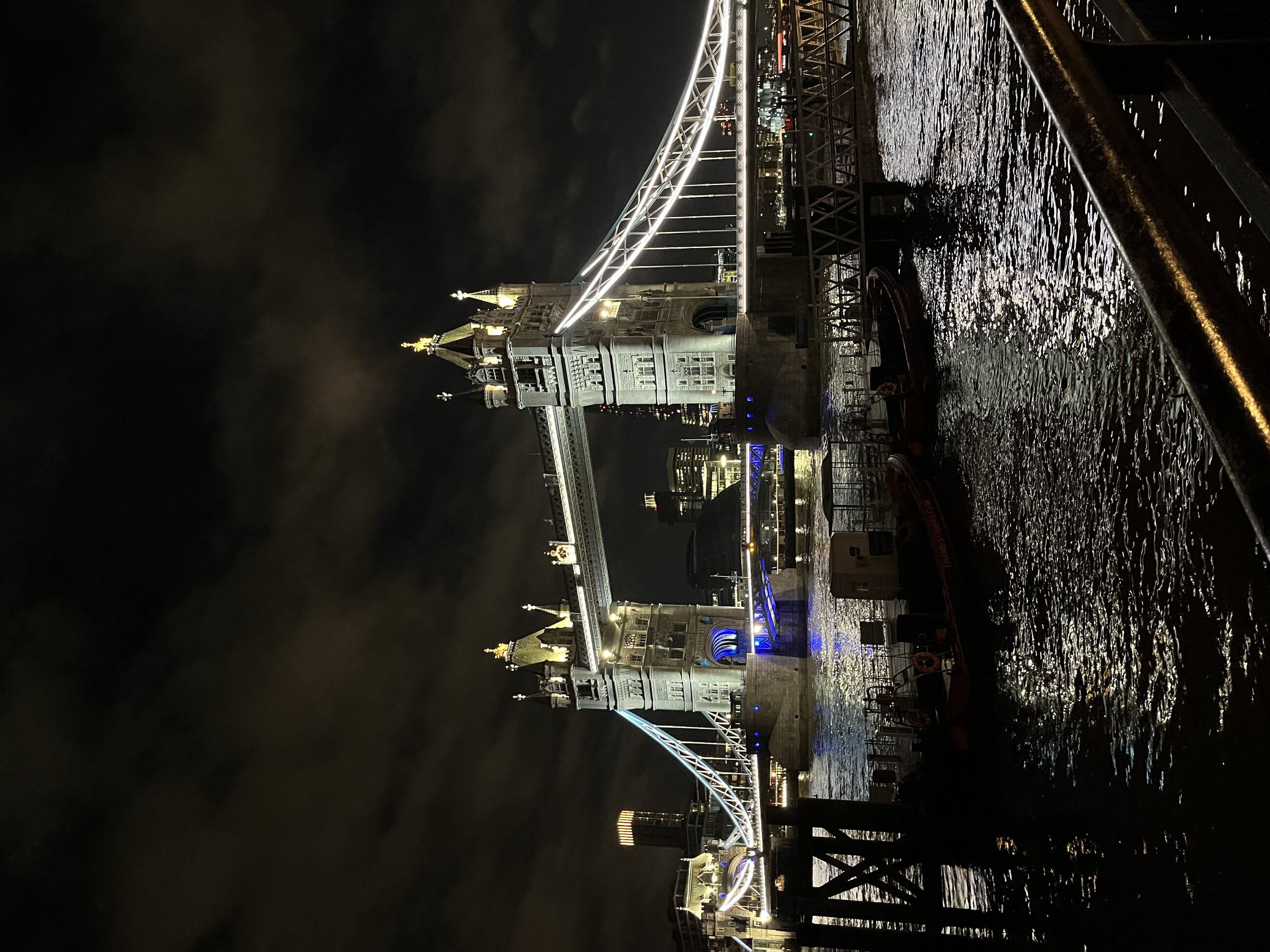 We had dinner right near Tower Bridge on our first night! 