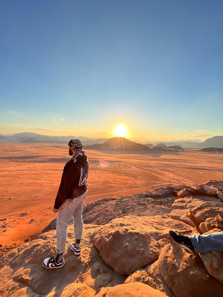Taking in the desert