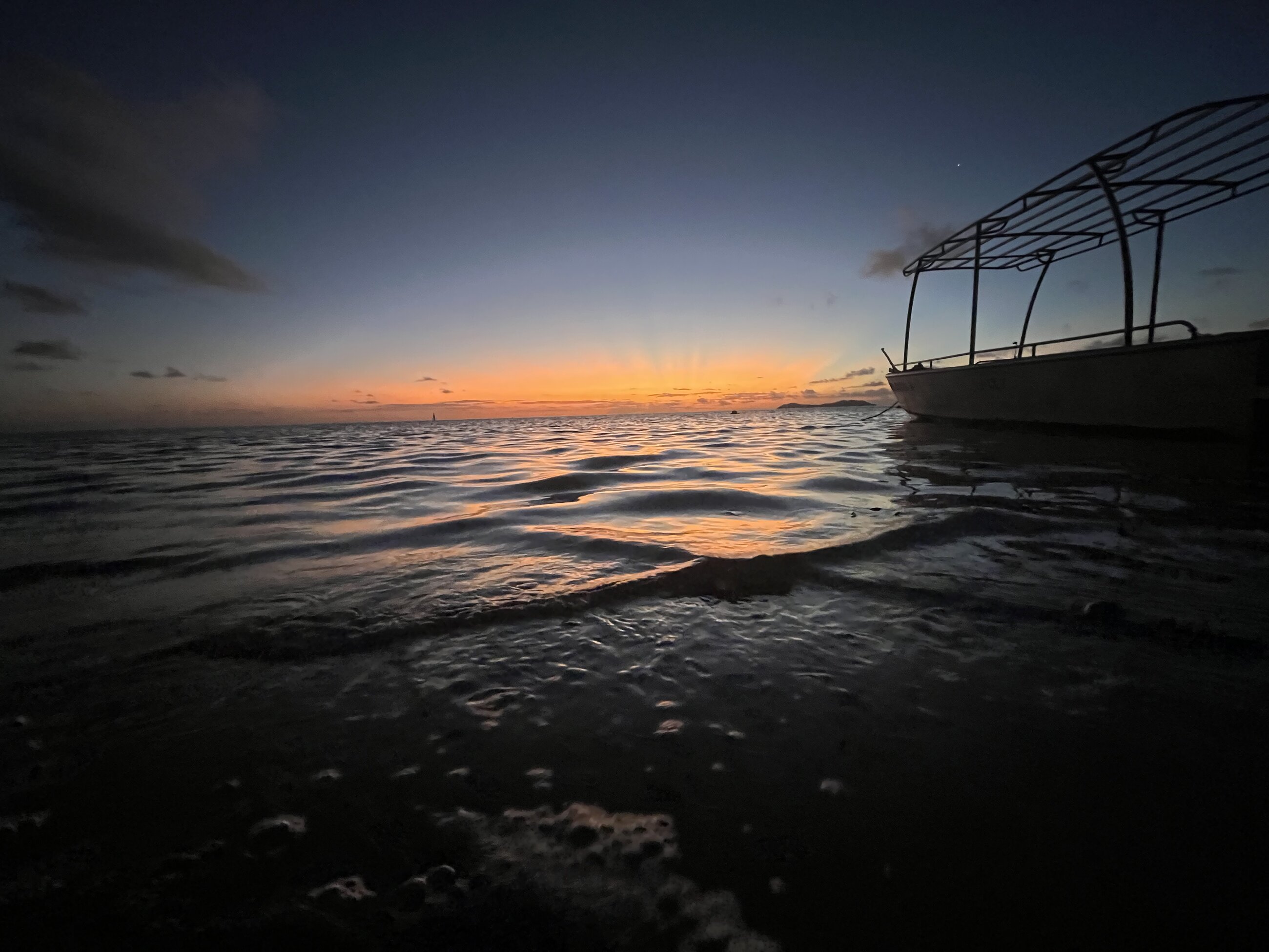 sunset in beqa