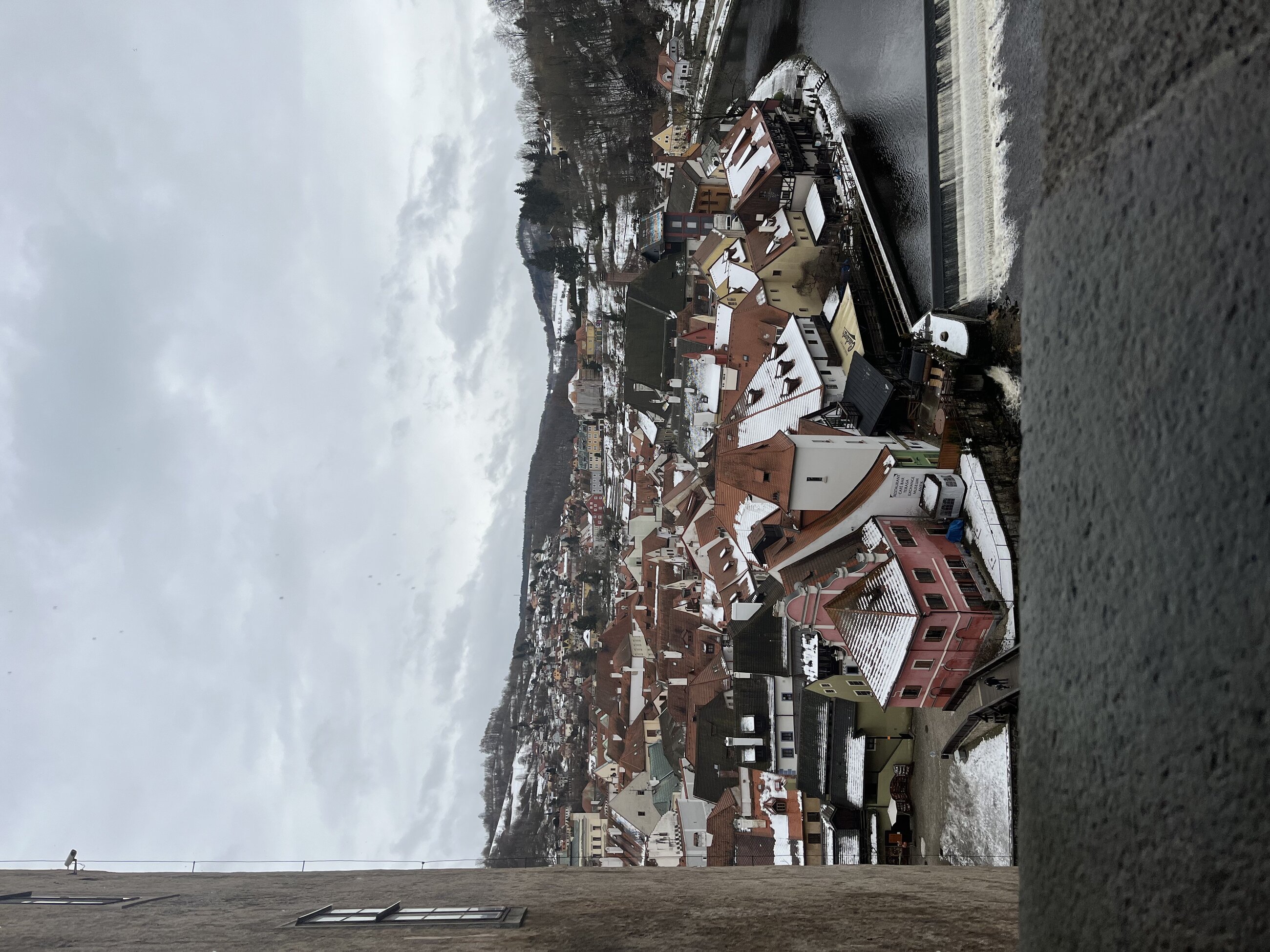 Great view from our overnight trip to Cesky Krumlov