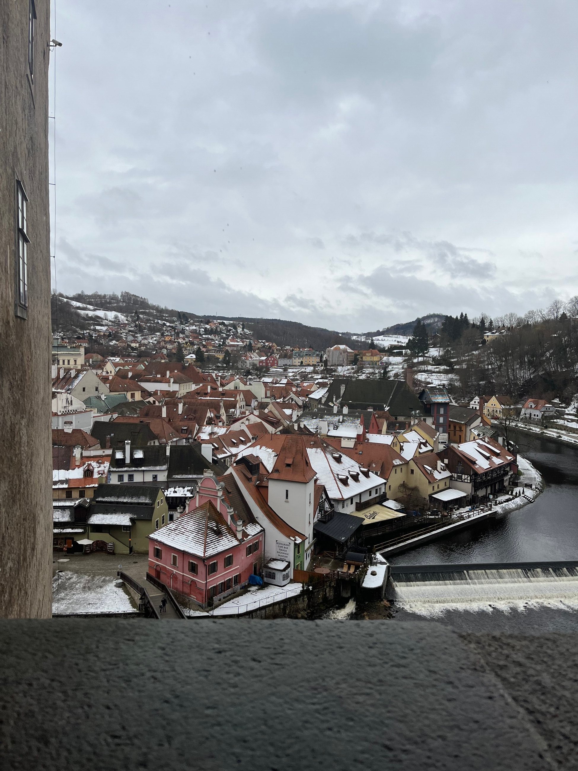 Great view from our overnight trip to Cesky Krumlov