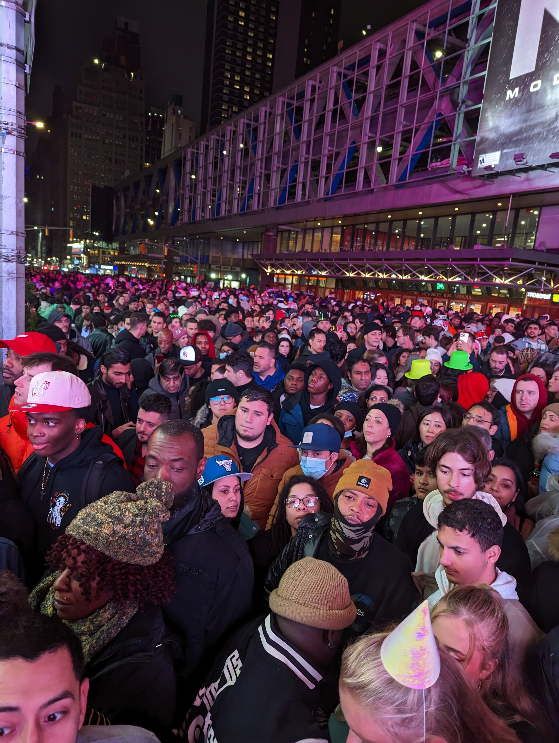 Crazy new years eve experience in times square