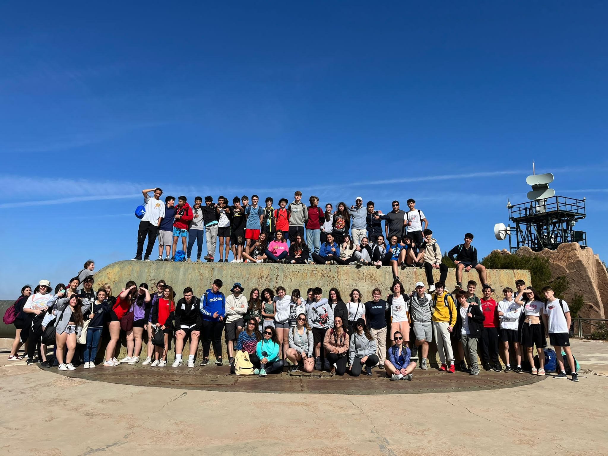 My students on a field trip to a bateria