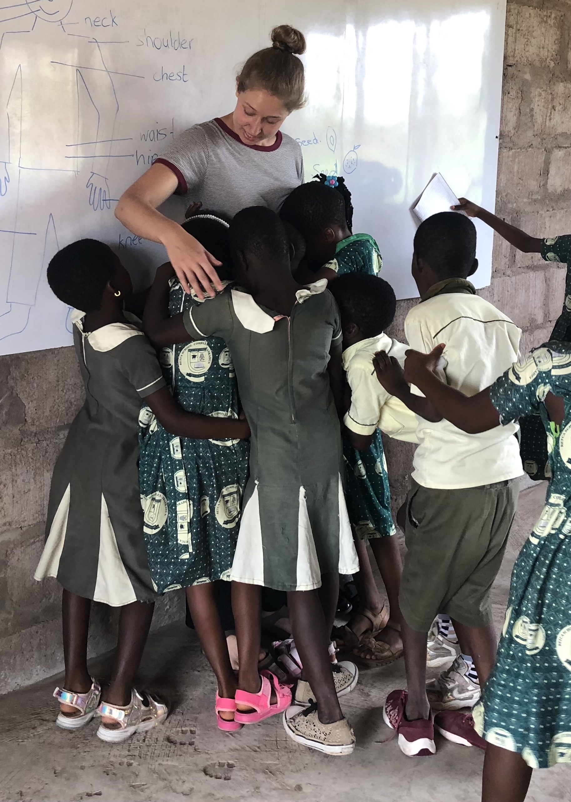 The kids at the school