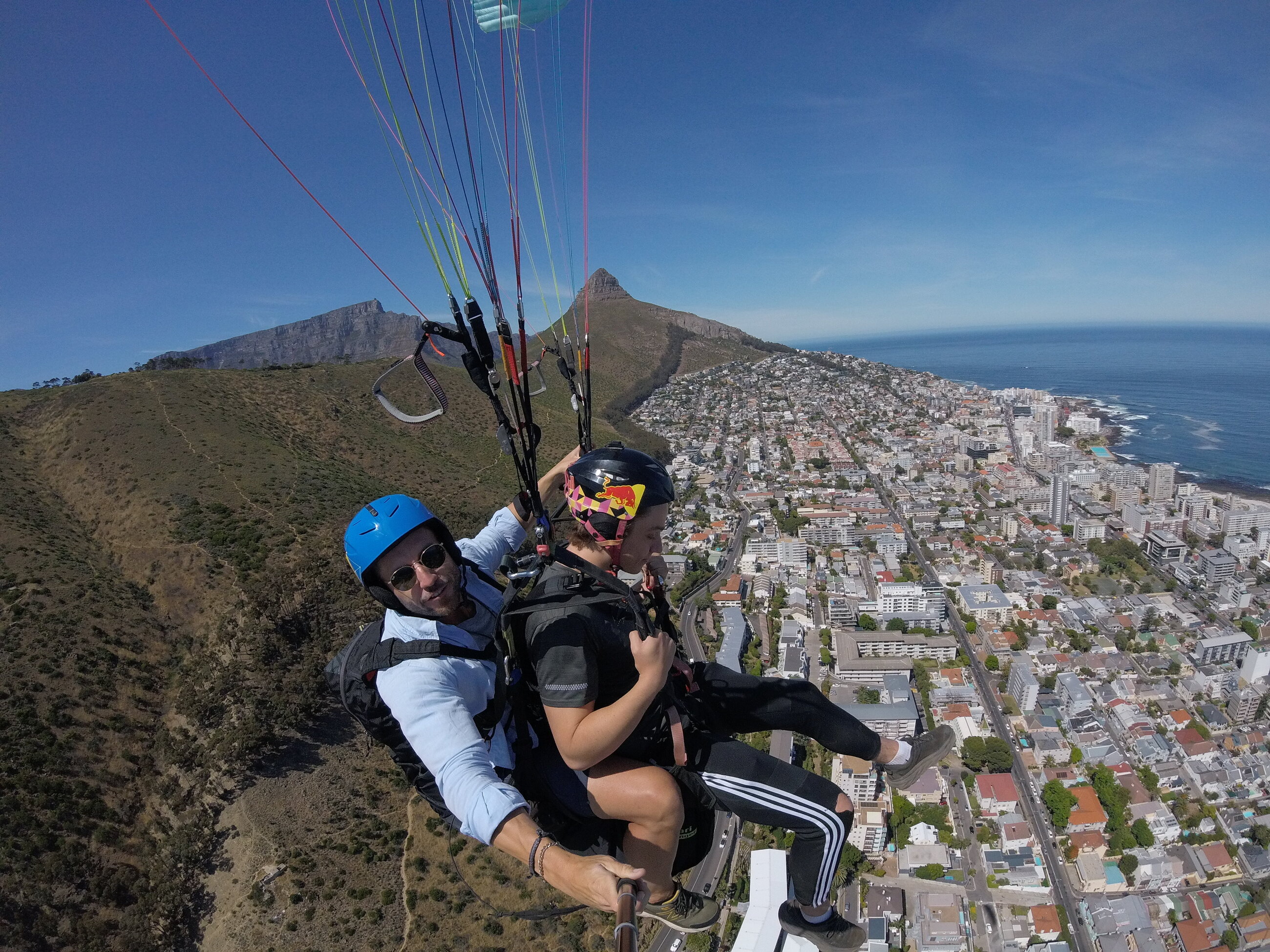 Paragliding off Signal Hill, Cape Town South Africa