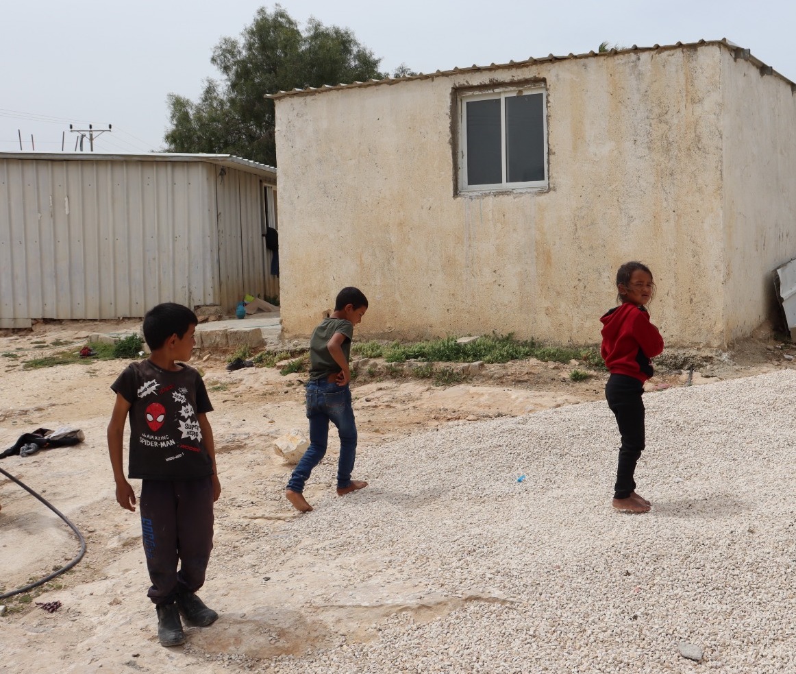 Visiting a refugee camp