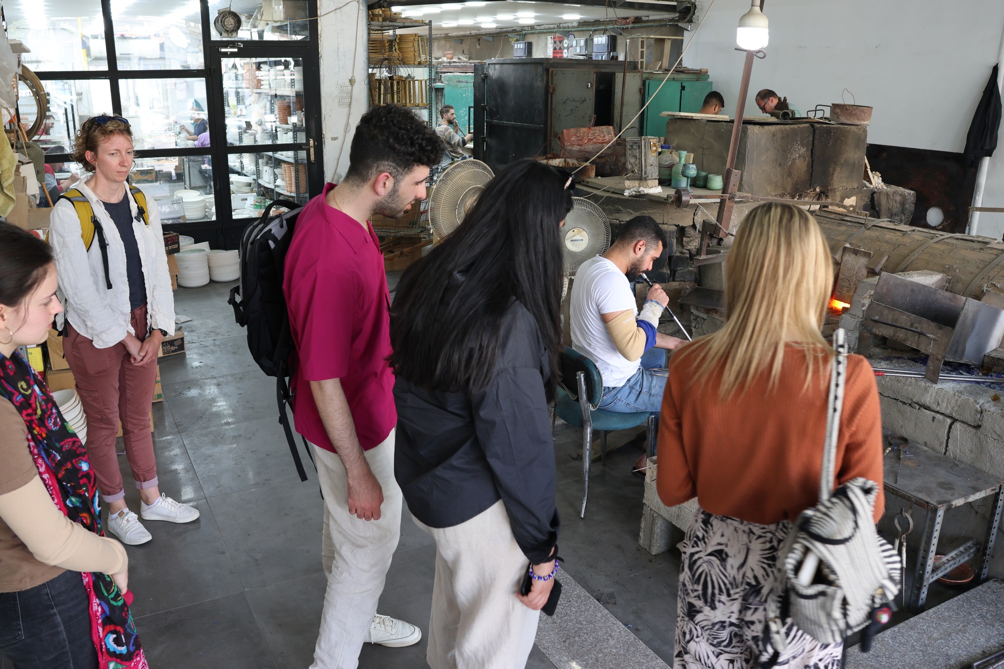 Glass factory
