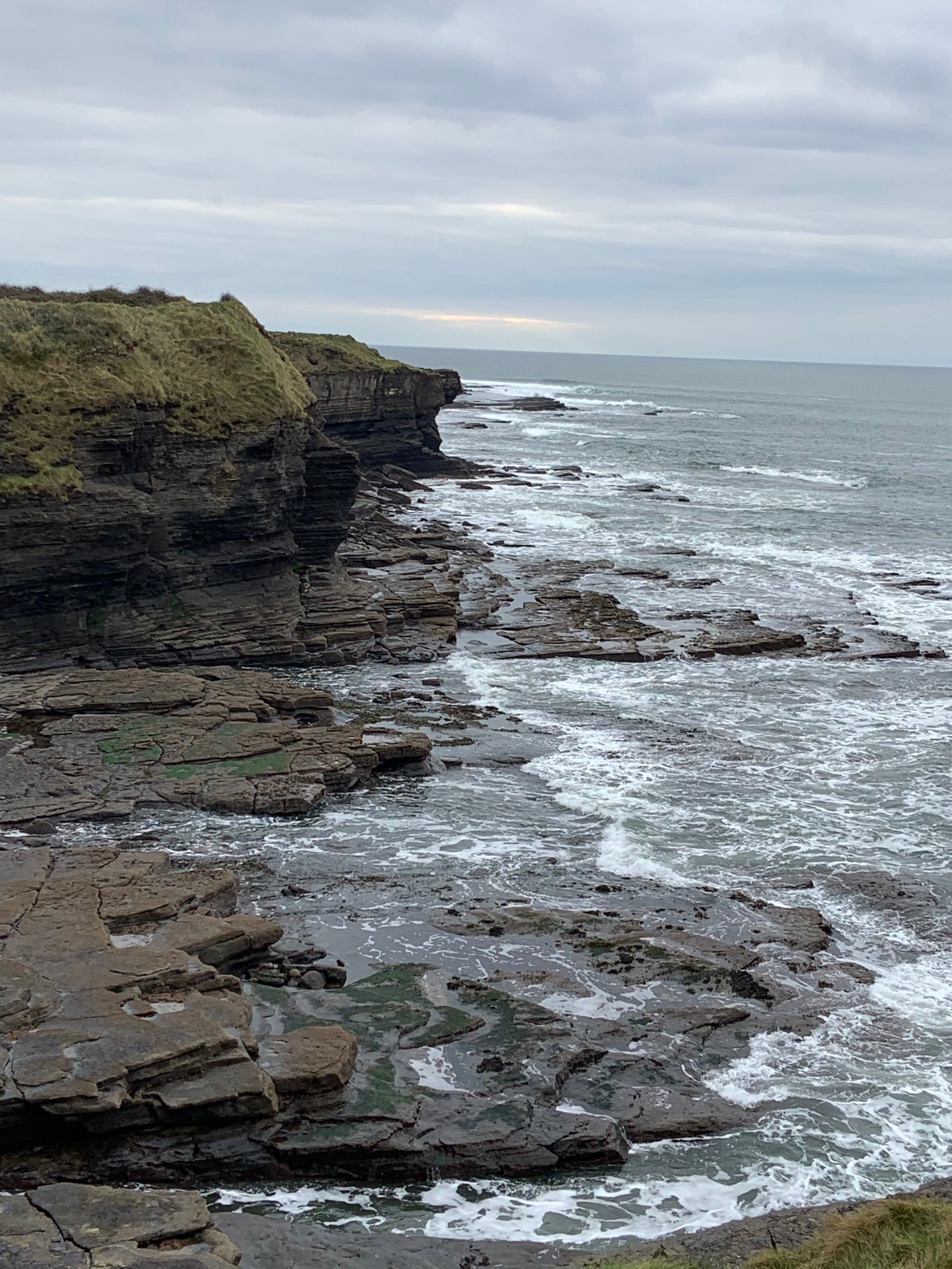 The cliffs behind our house