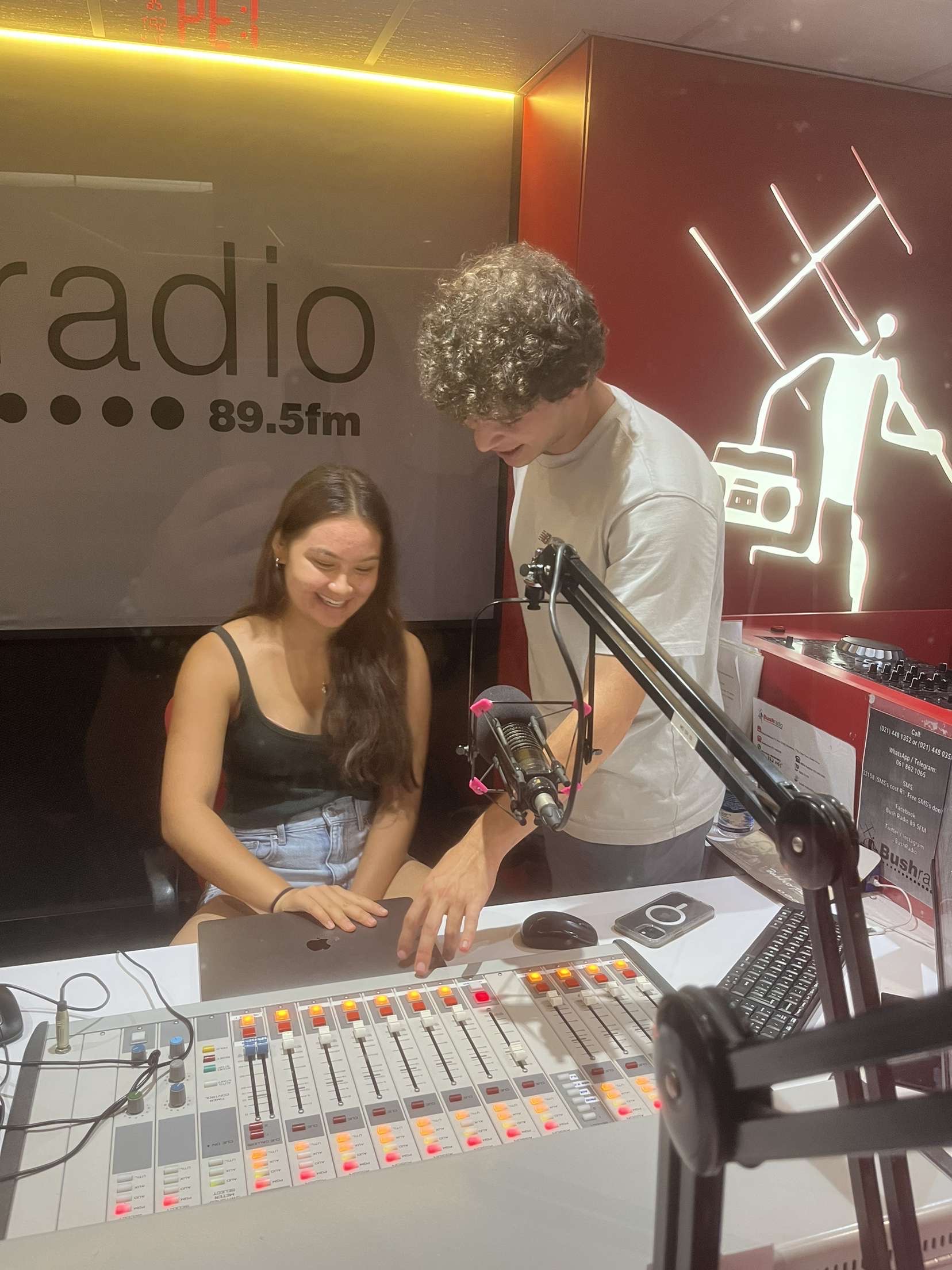 On air at Bush Radio