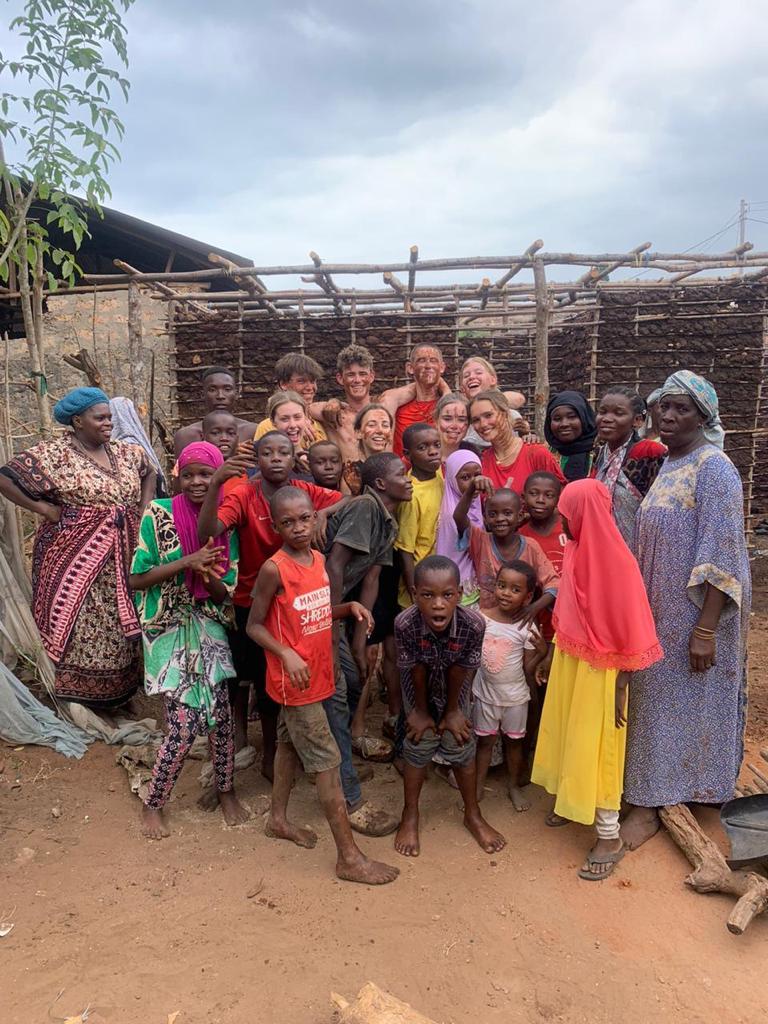 Building a house with the locals