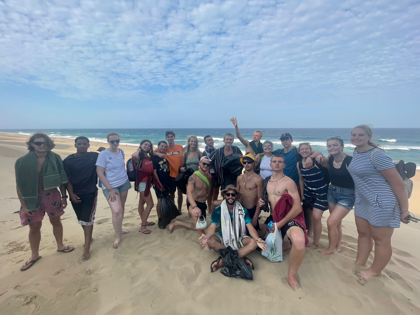 Beach clean up in Sodwana