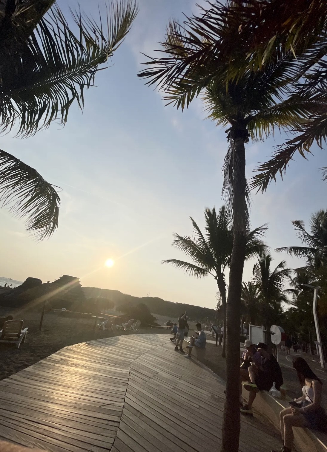 Sunset at Kaohsiung's Black Sand Beach