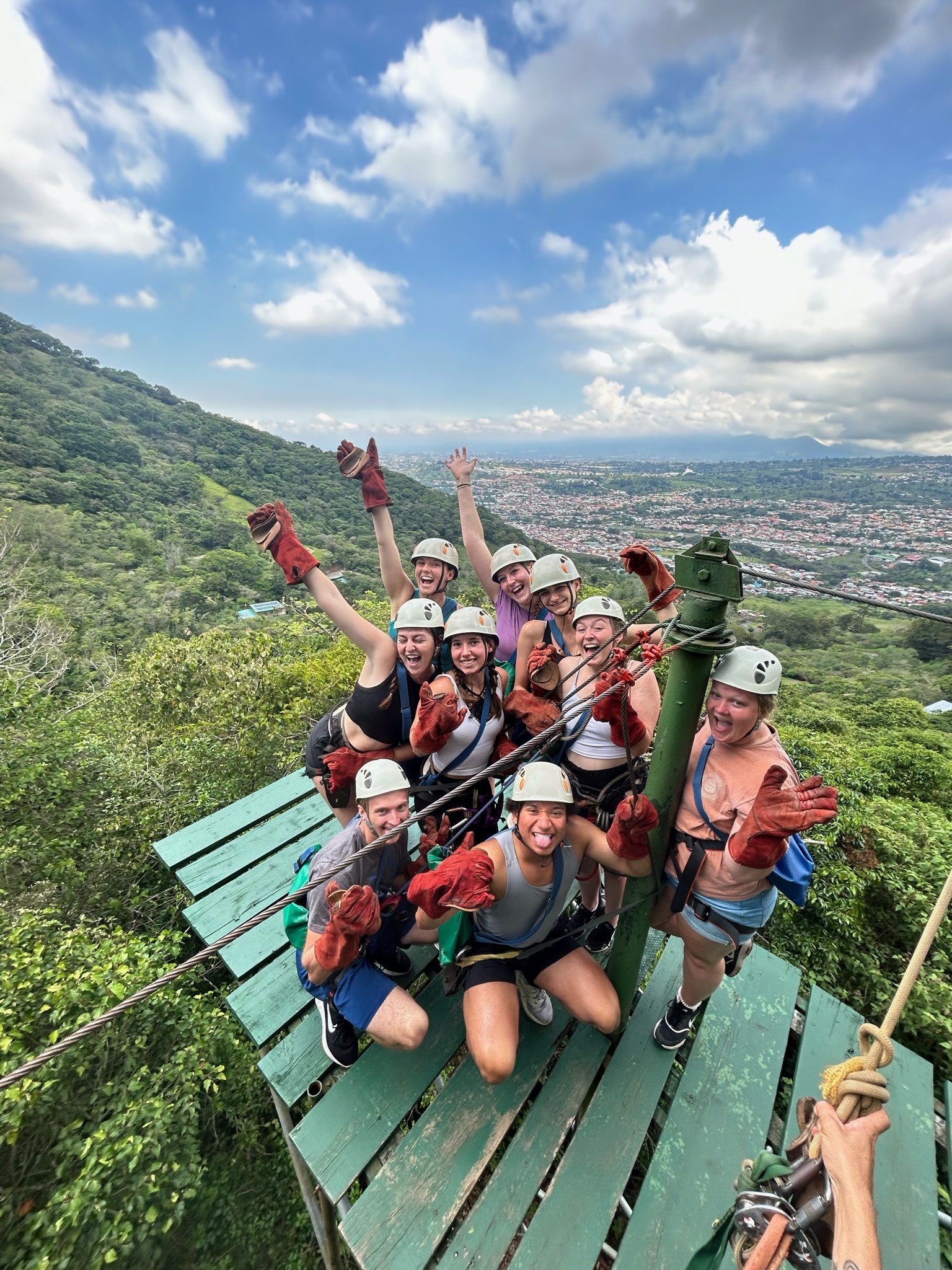 Zip lining