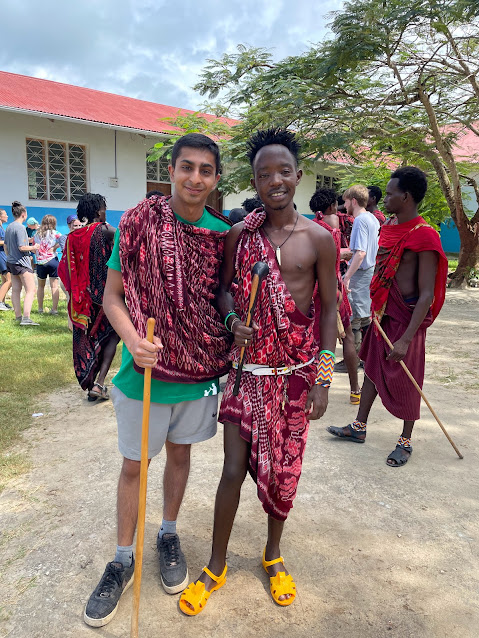 With one of my students