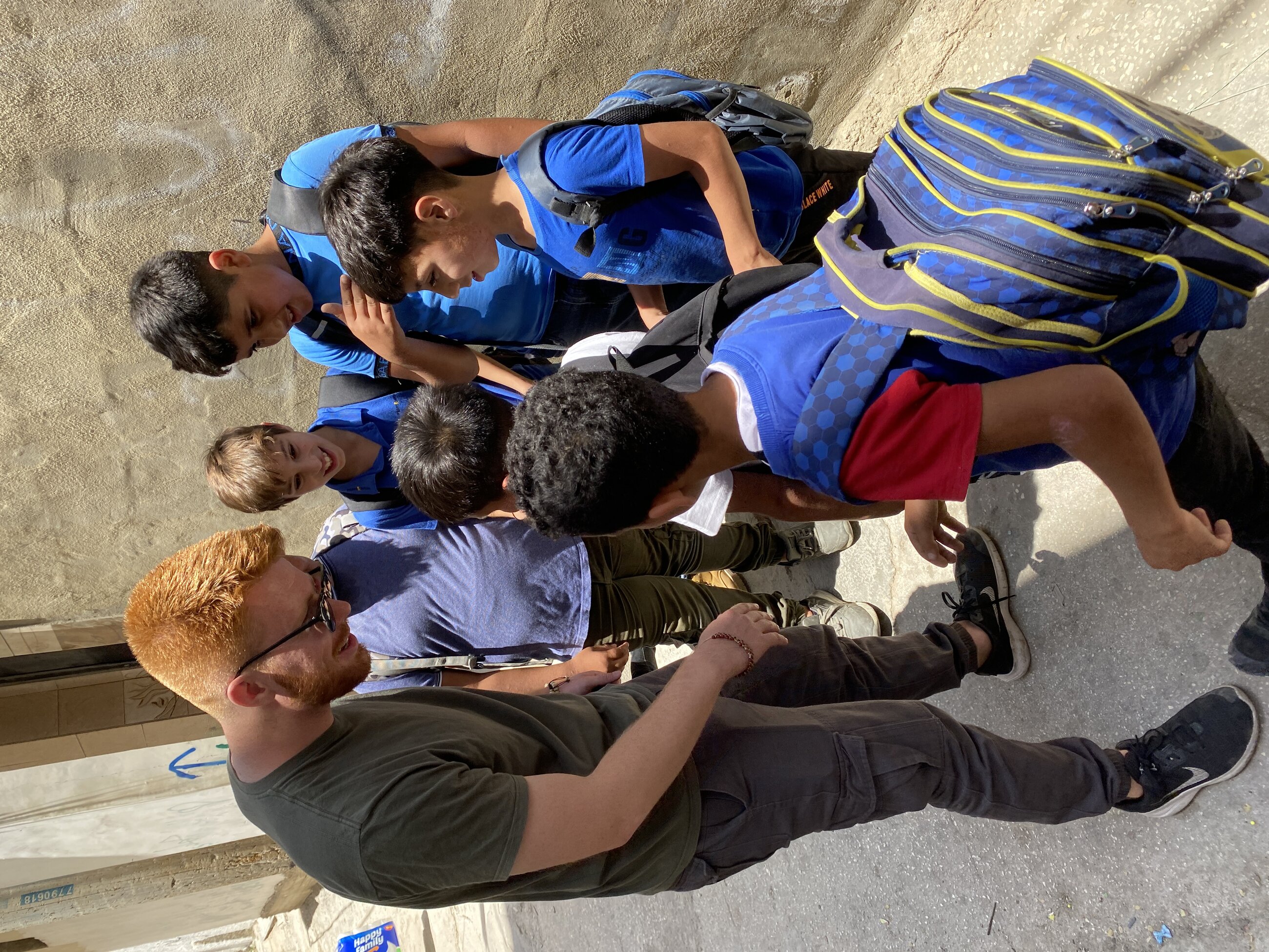 Meeting Children at Al Fawar Camp