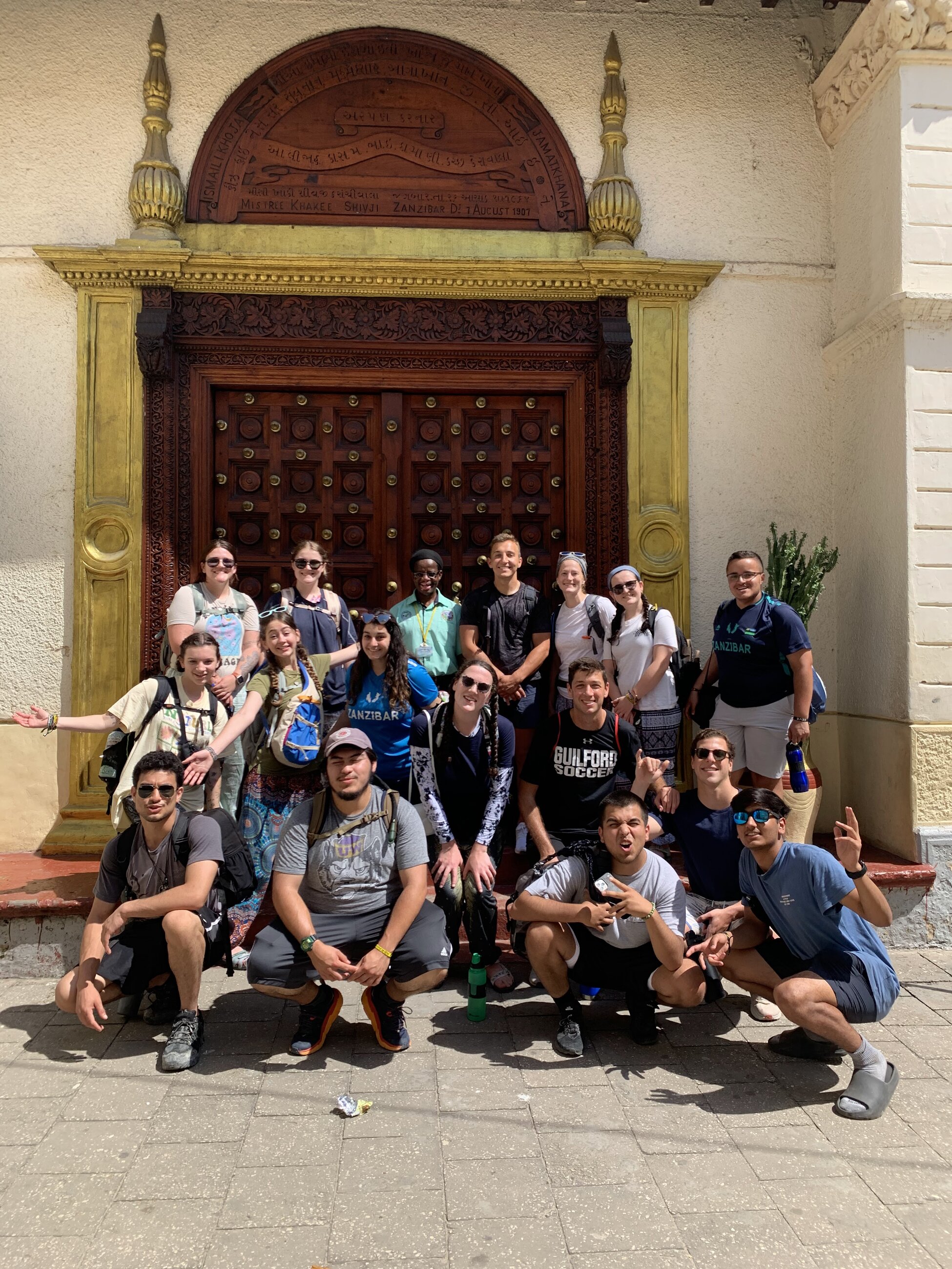 Volunteers in Stone Town during Culture Day