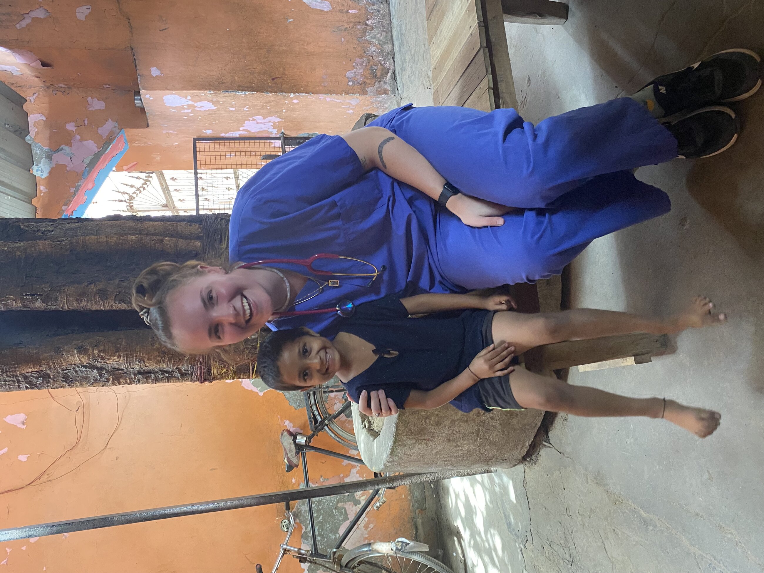 me and one of the kids that came almost daily to the clinic to hang out