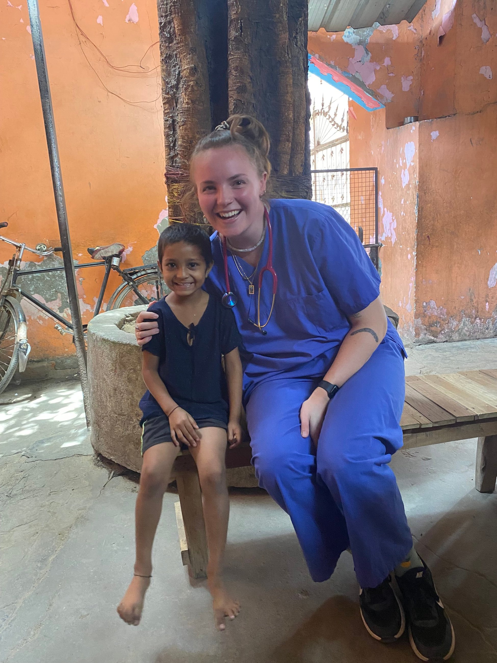 me and one of the kids that came almost daily to the clinic to hang out