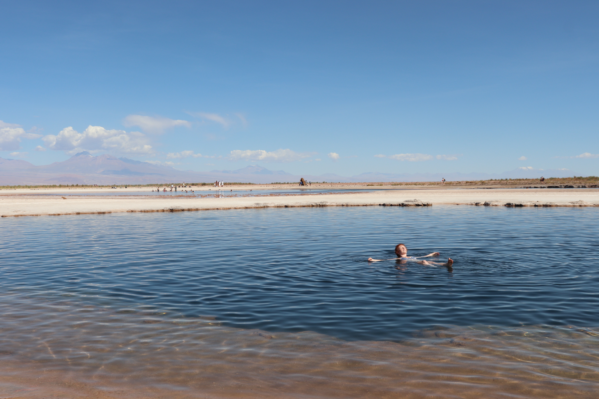 Floating in the Salt Lakes in San Pedro