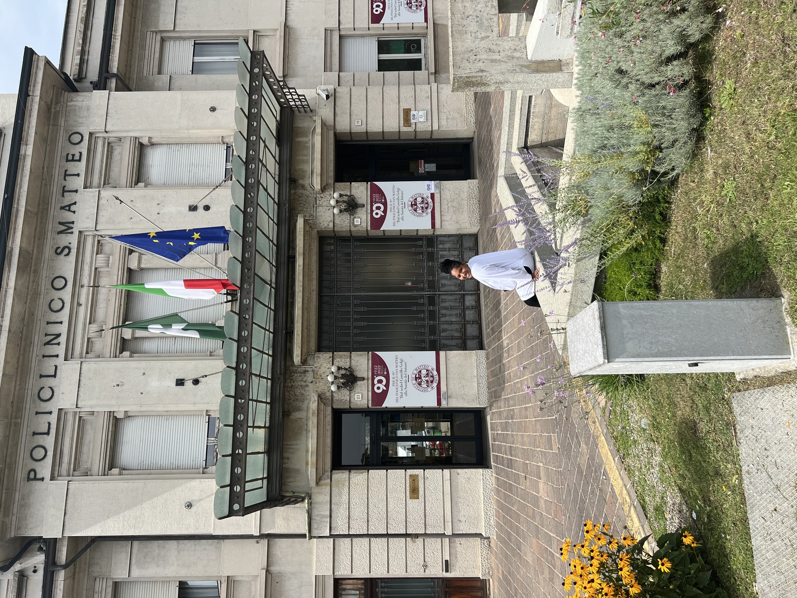 In front of the San Matteo Hospital 