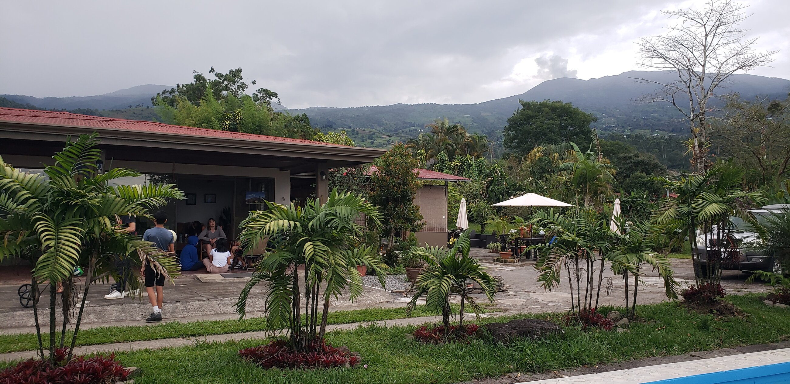At our lodge.