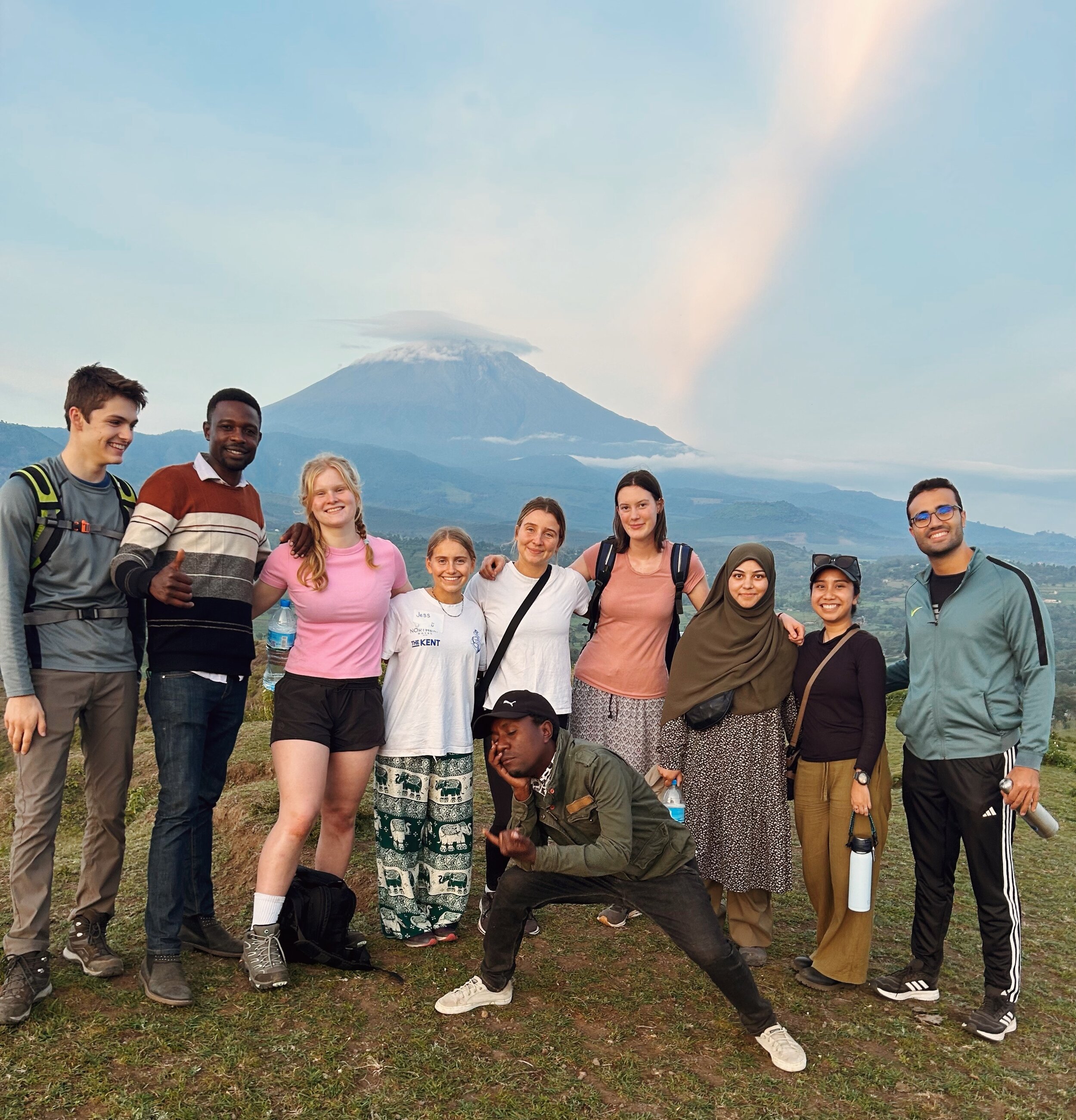 Sunset hike in tanzania