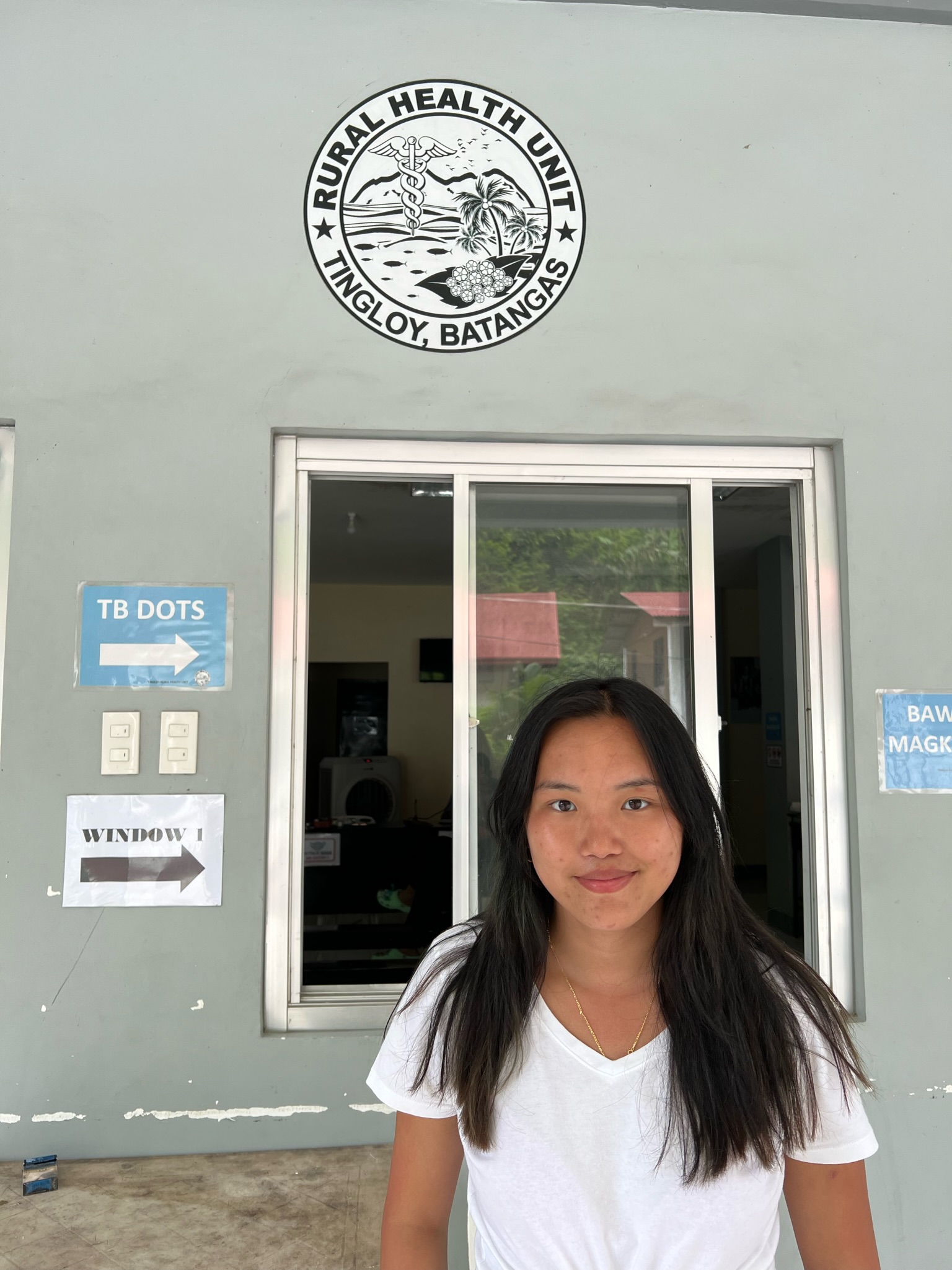 In front of Tingloy Rural Health Unit