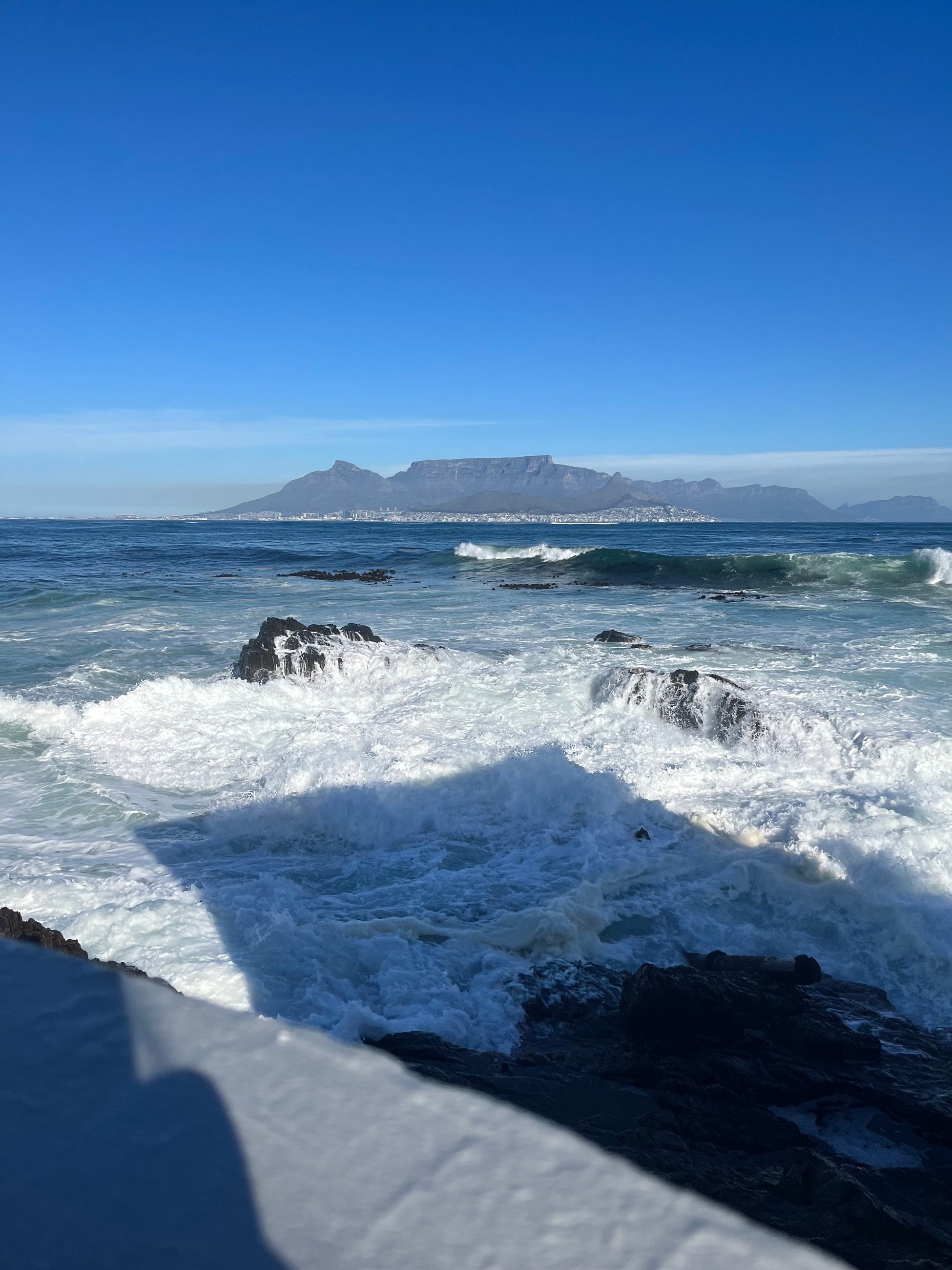 View of Cape Town from Robben island!