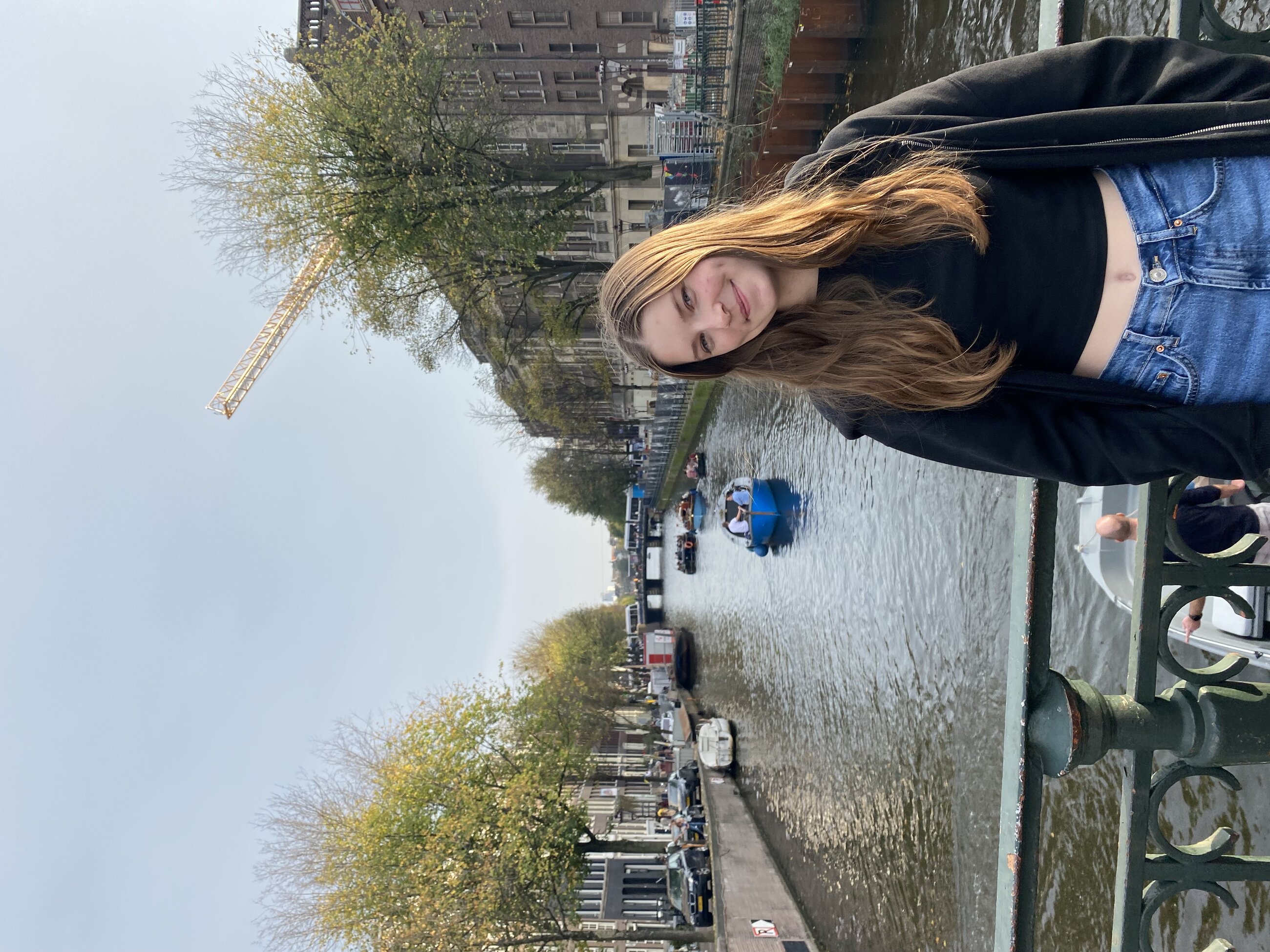 This is me in Amsterdam! I was able to visit many times during my exchange year.