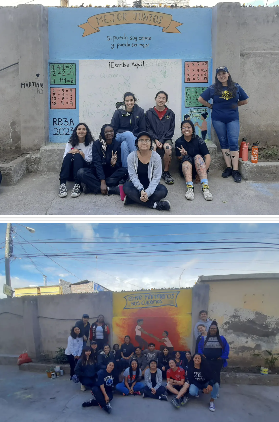 The murals for our community action project