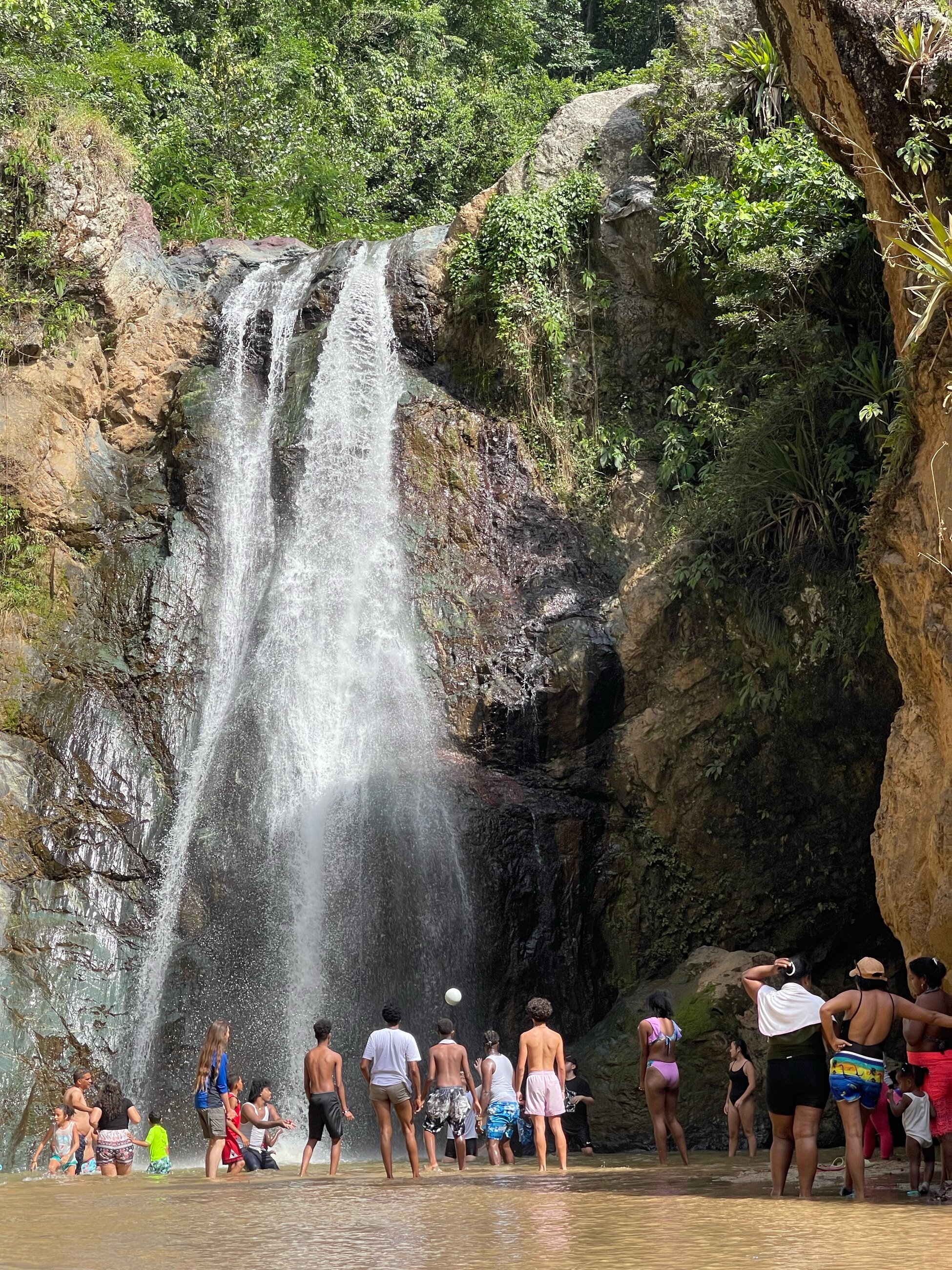 A waterfall we visited.
