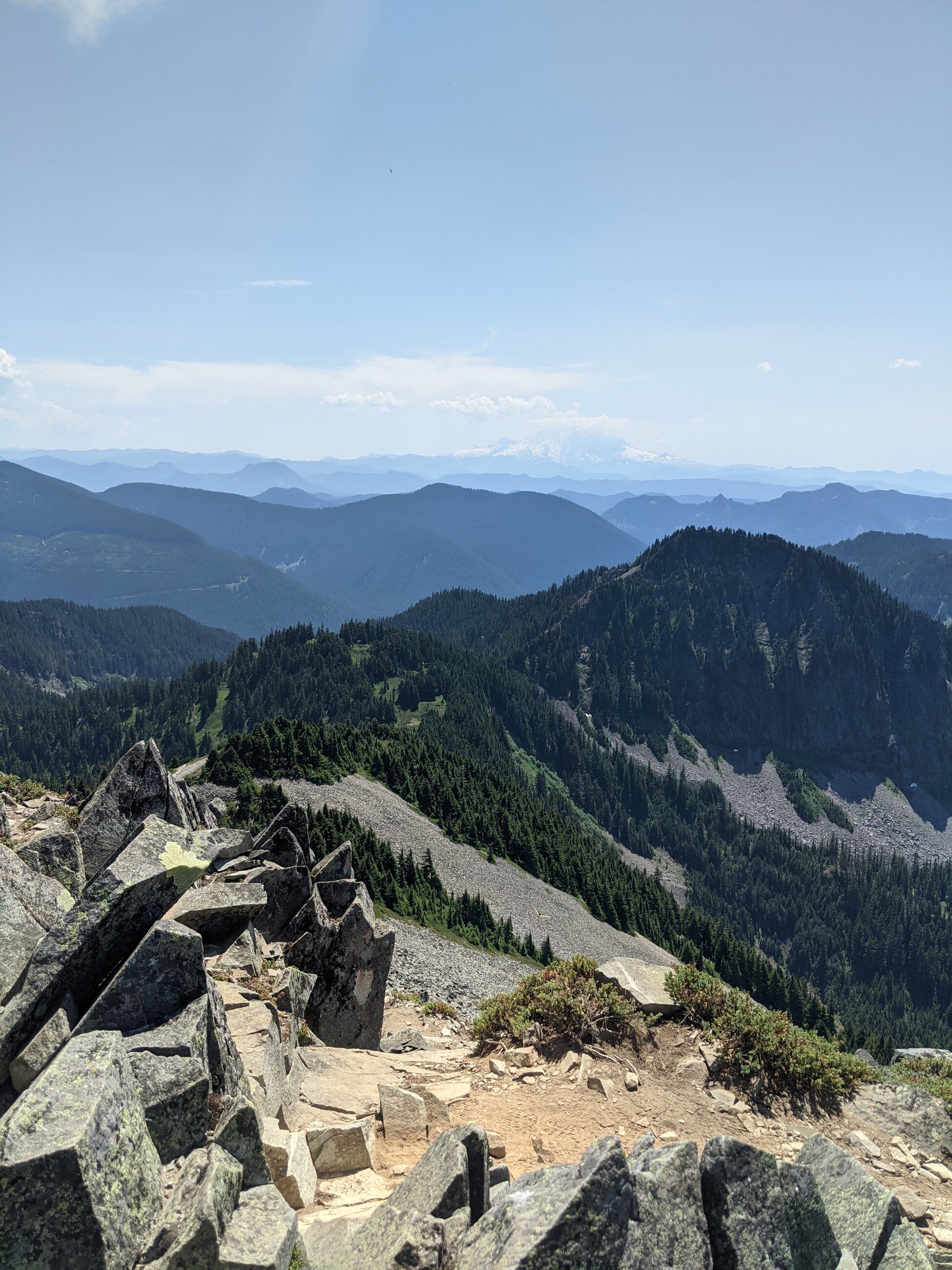 Beautiful view atop Silver Peak Mountain 