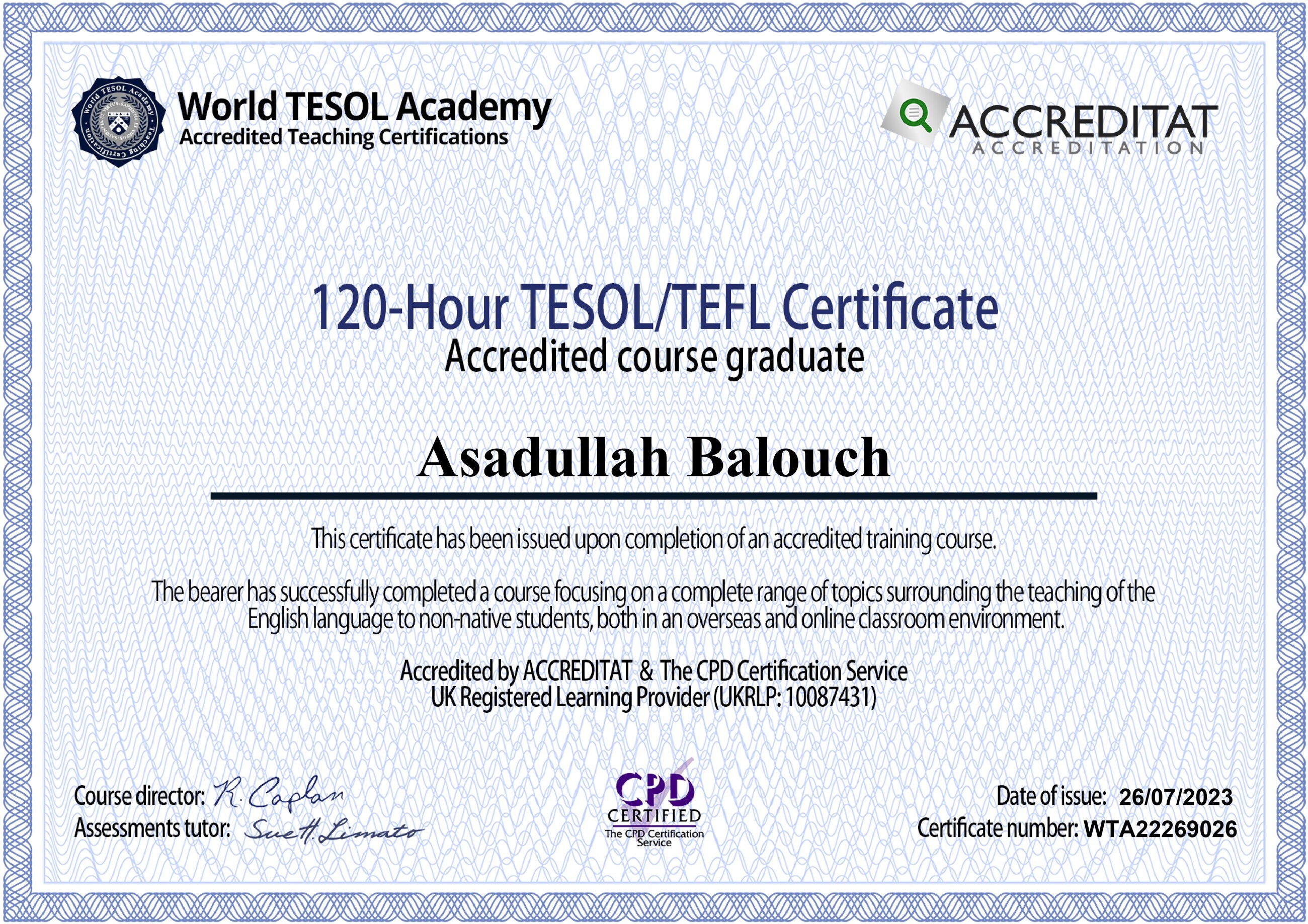 TESOL_TEFL certificate
