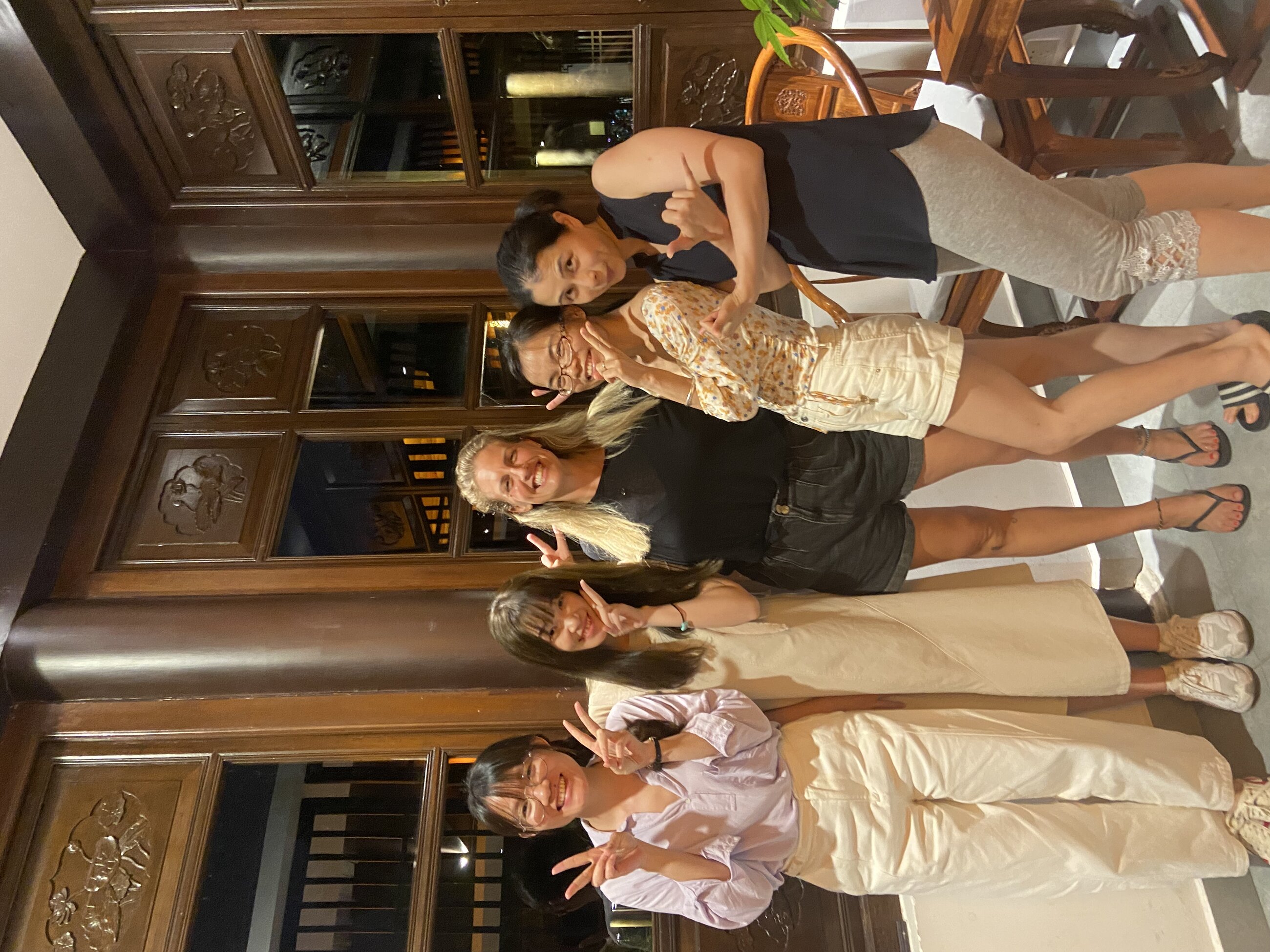 Dinner with my awesome teachers and friends