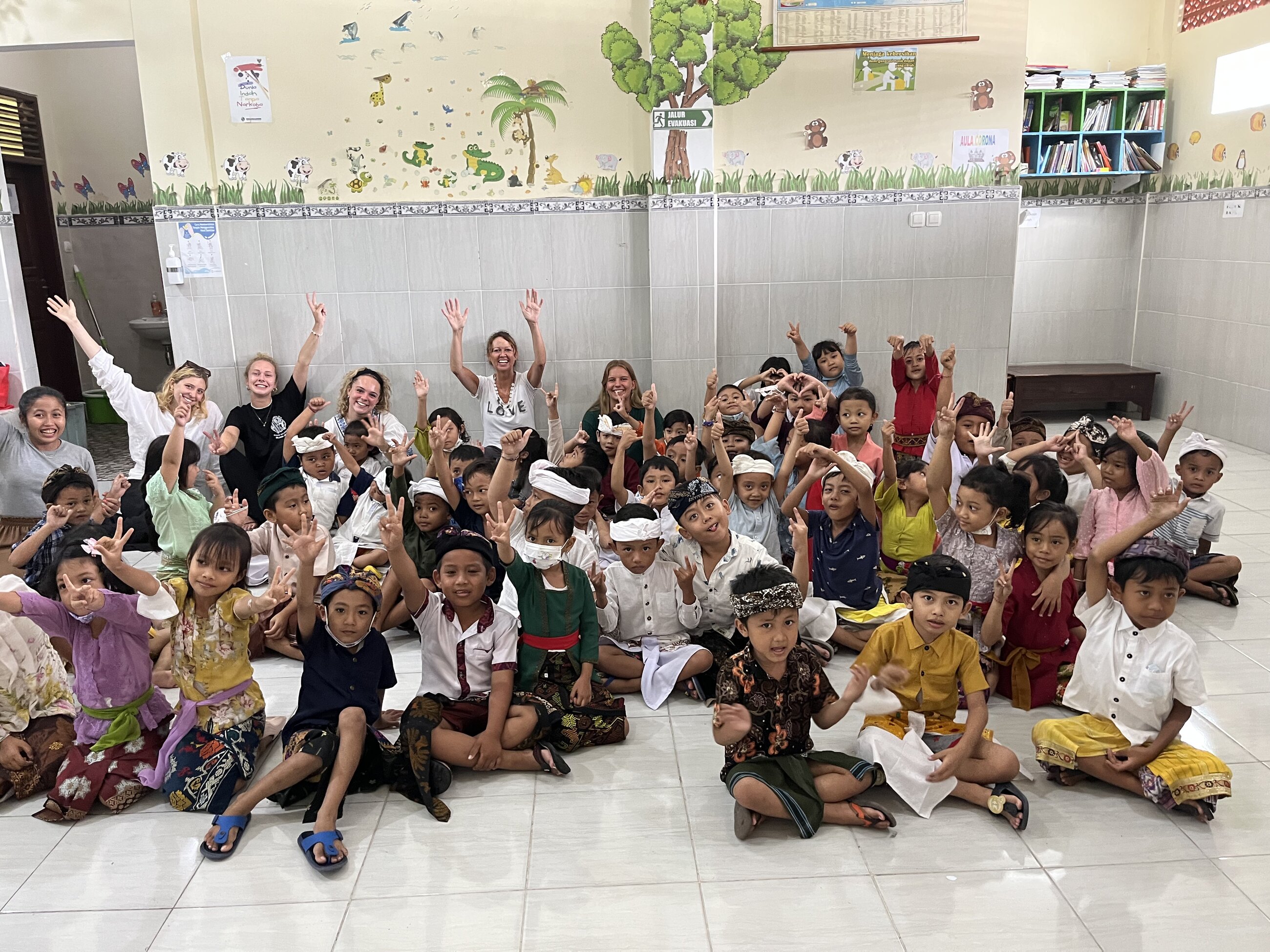 The whole of the Kindergarten in Ubud 