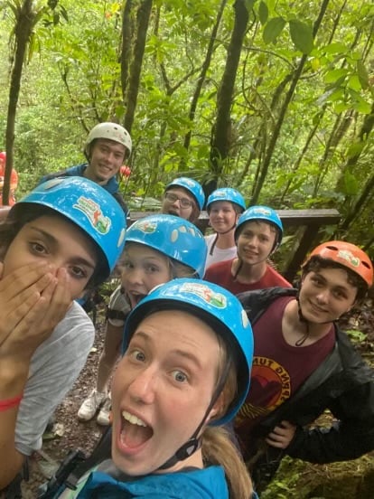 Zip lining!