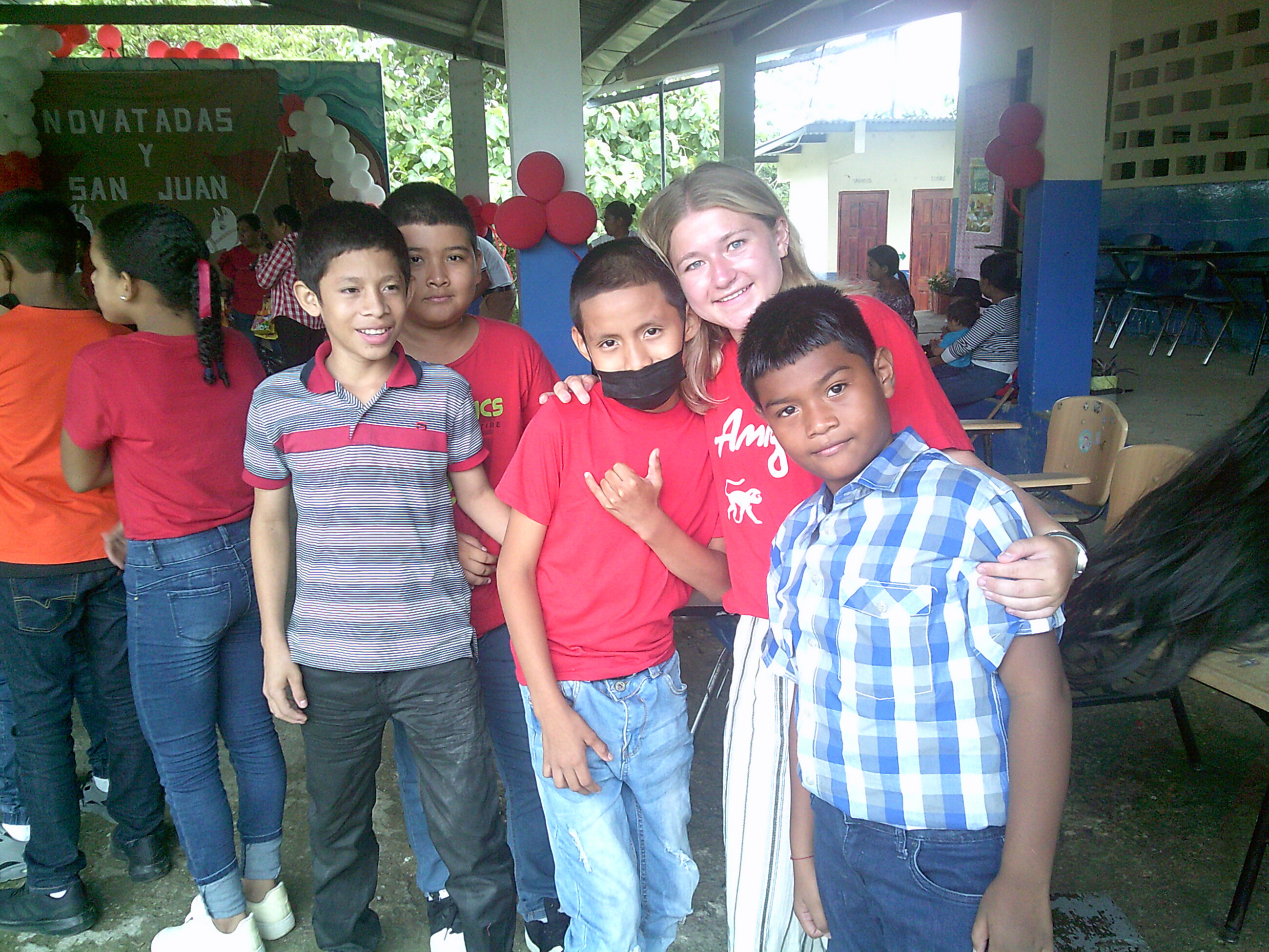Working in the school