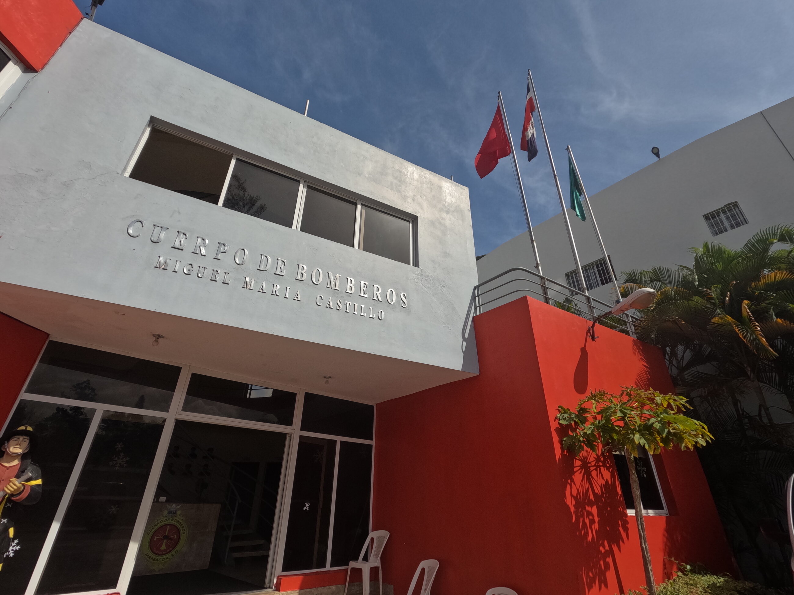 The fire station we visited on our first official day in the Dominican Republic 