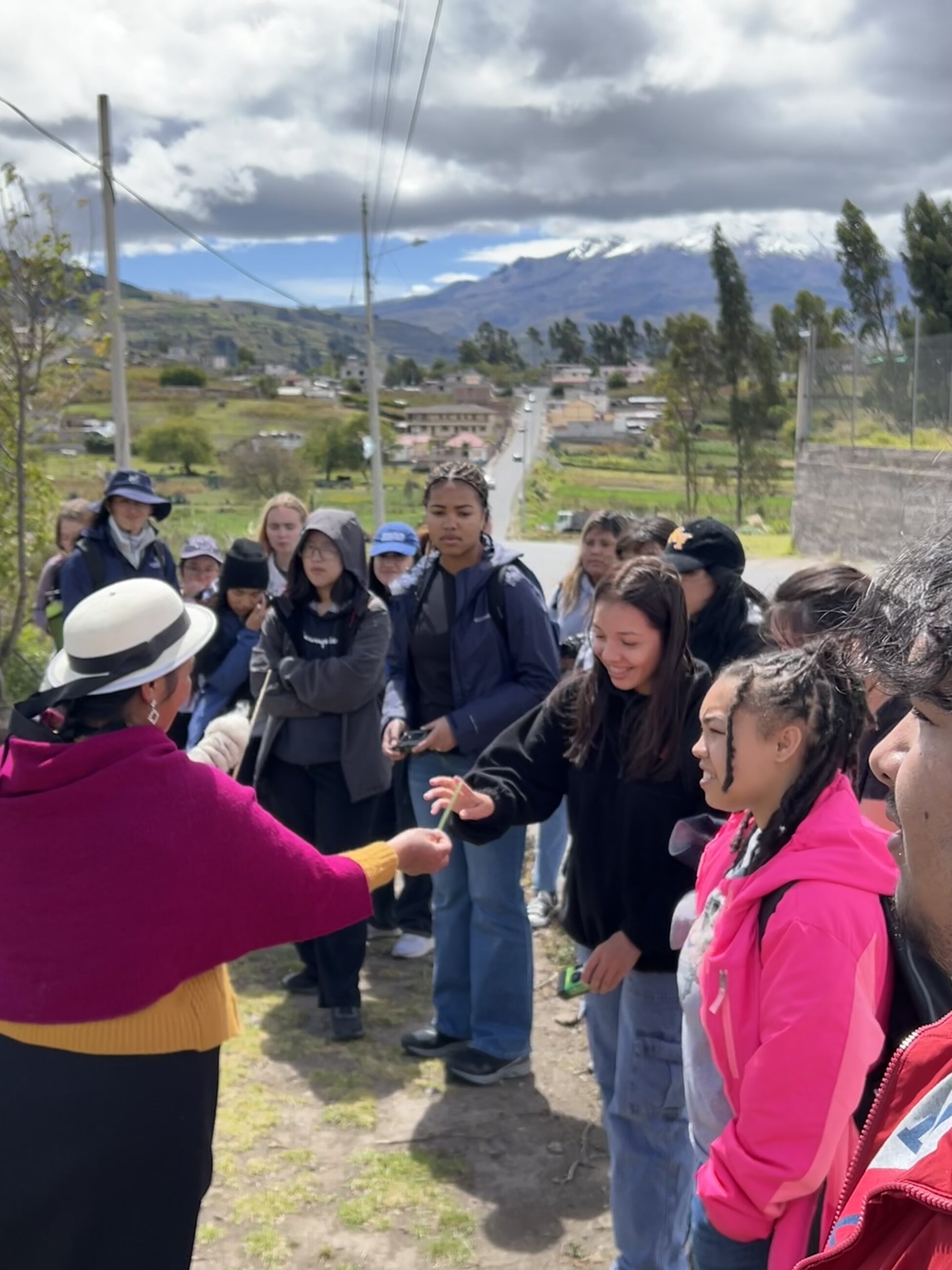 Marianna, an indigenous woman, taught us about certain herbs that are used to heal her village!